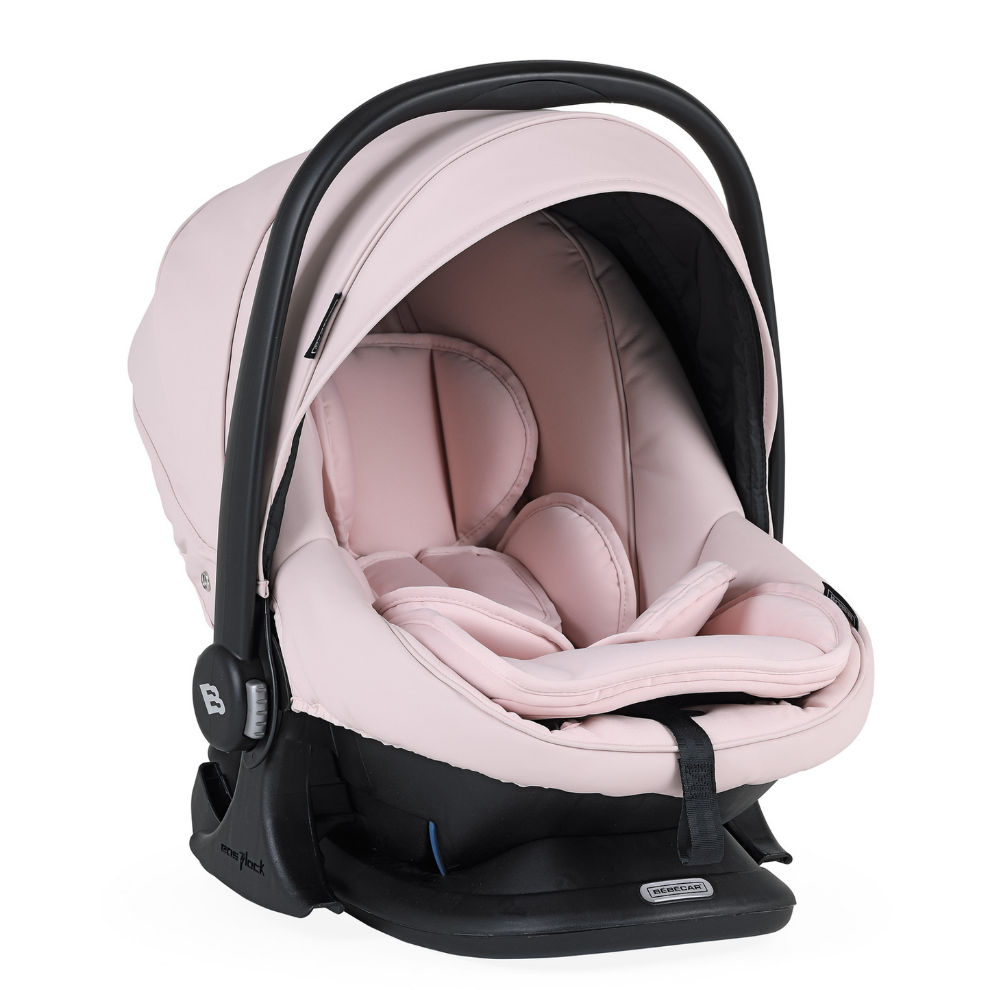 EX-DISPLAY Bebecar V-Pack Travel System - Pink Opal with bag/footmuff