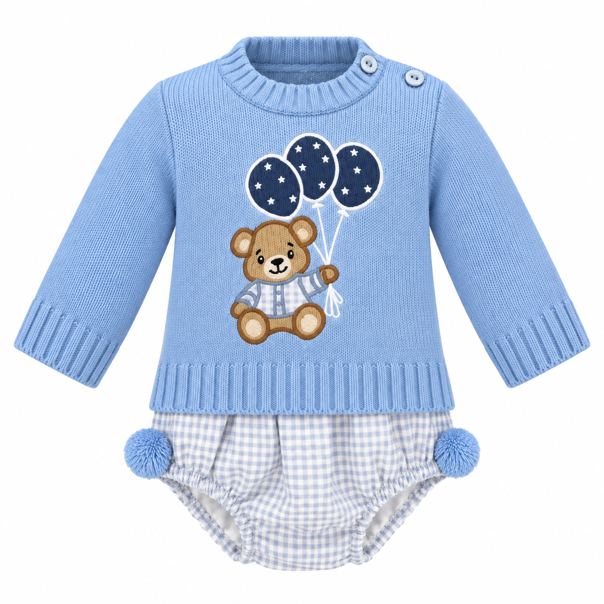 Sardon Baby Boy Blue Teddy Jam Pant Set