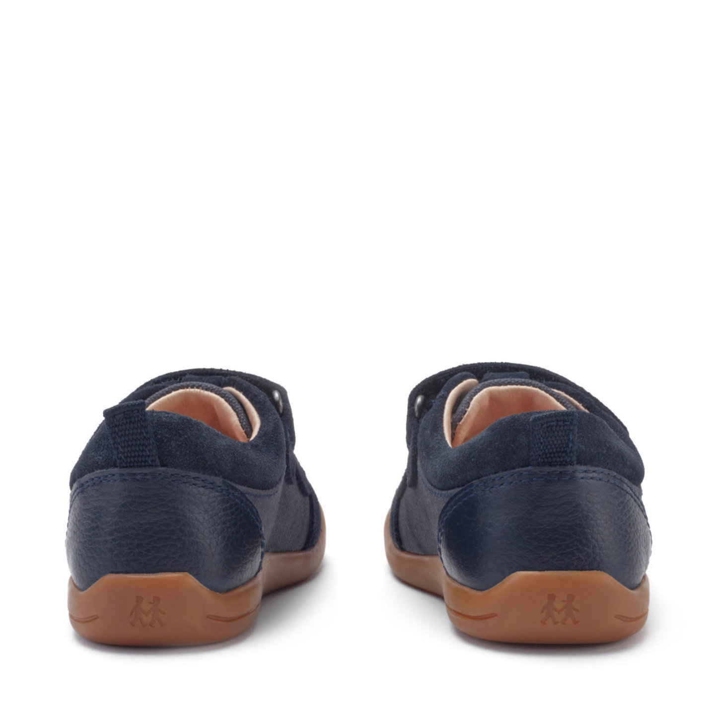 Start Rite Maze Navy Blue Canvas Suede Riptape First Walking Shoes