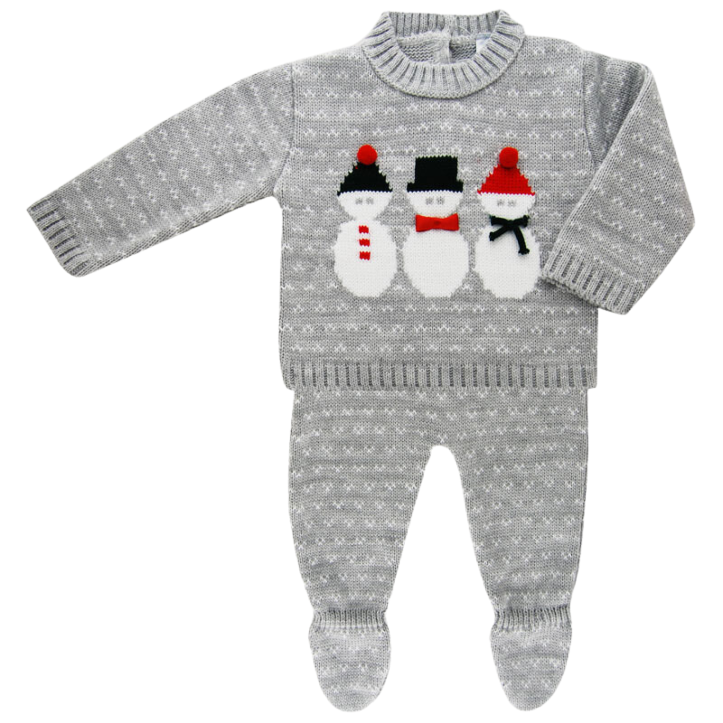 Sardon Snowman Two Piece Knit Set