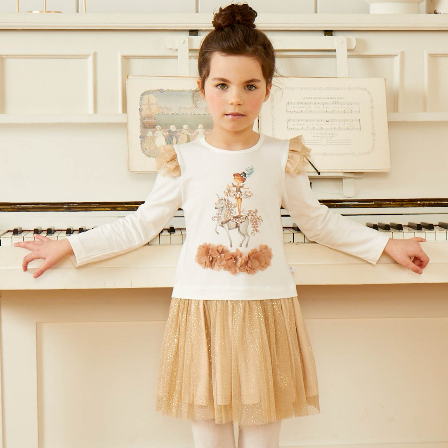 Caramelo Girls Mink Circus Dancer Dress