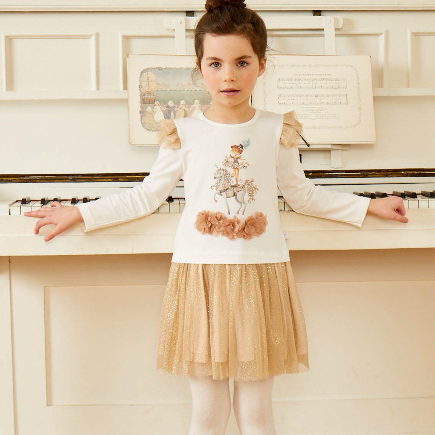 Caramelo Girls Mink Circus Dancer Dress