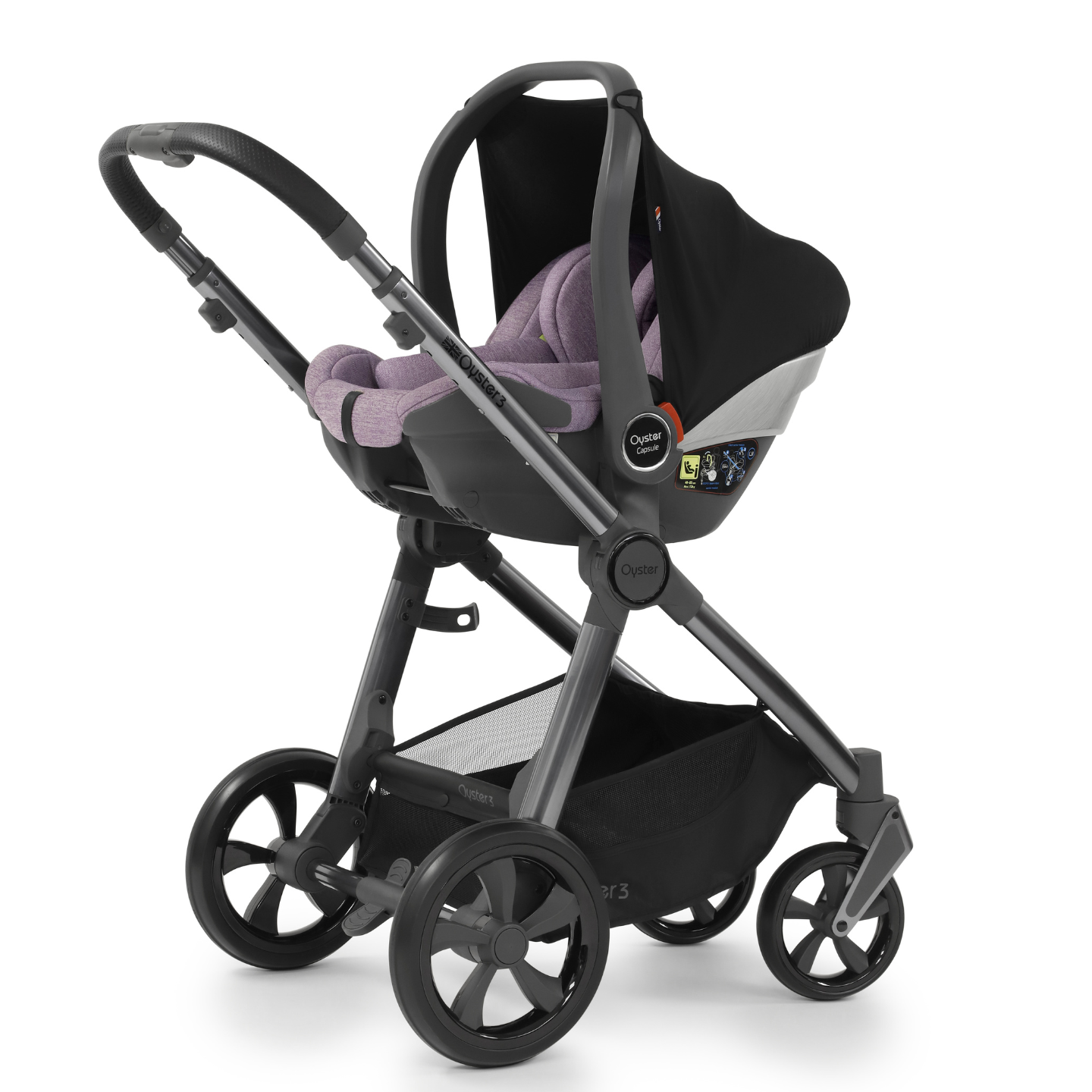 EX- DISPLAY Oyster 3 Luxury Bundle - Lavender/Gun Metal