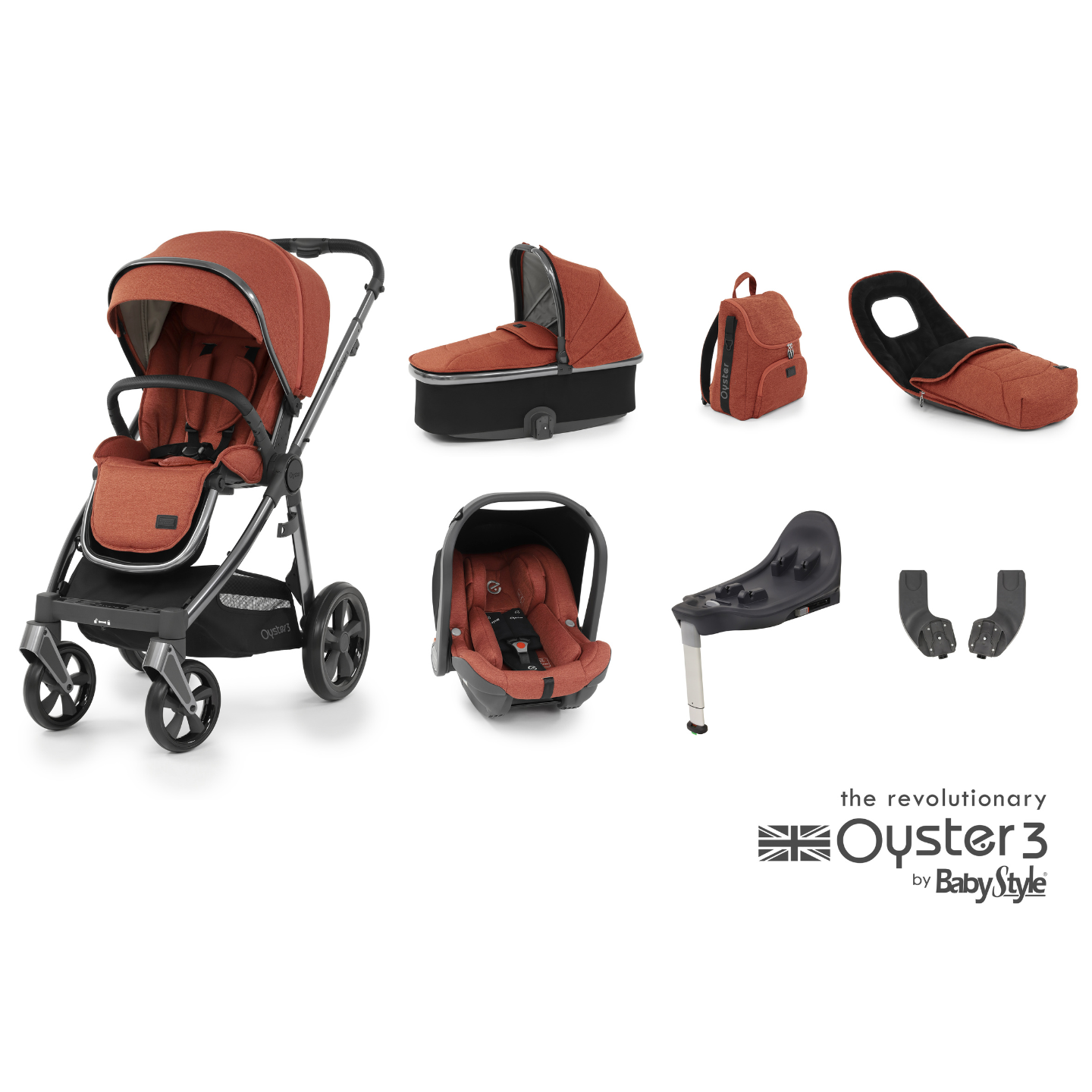 EX- DISPLAY Oyster 3 Luxury Bundle - Ember/Gun Metal