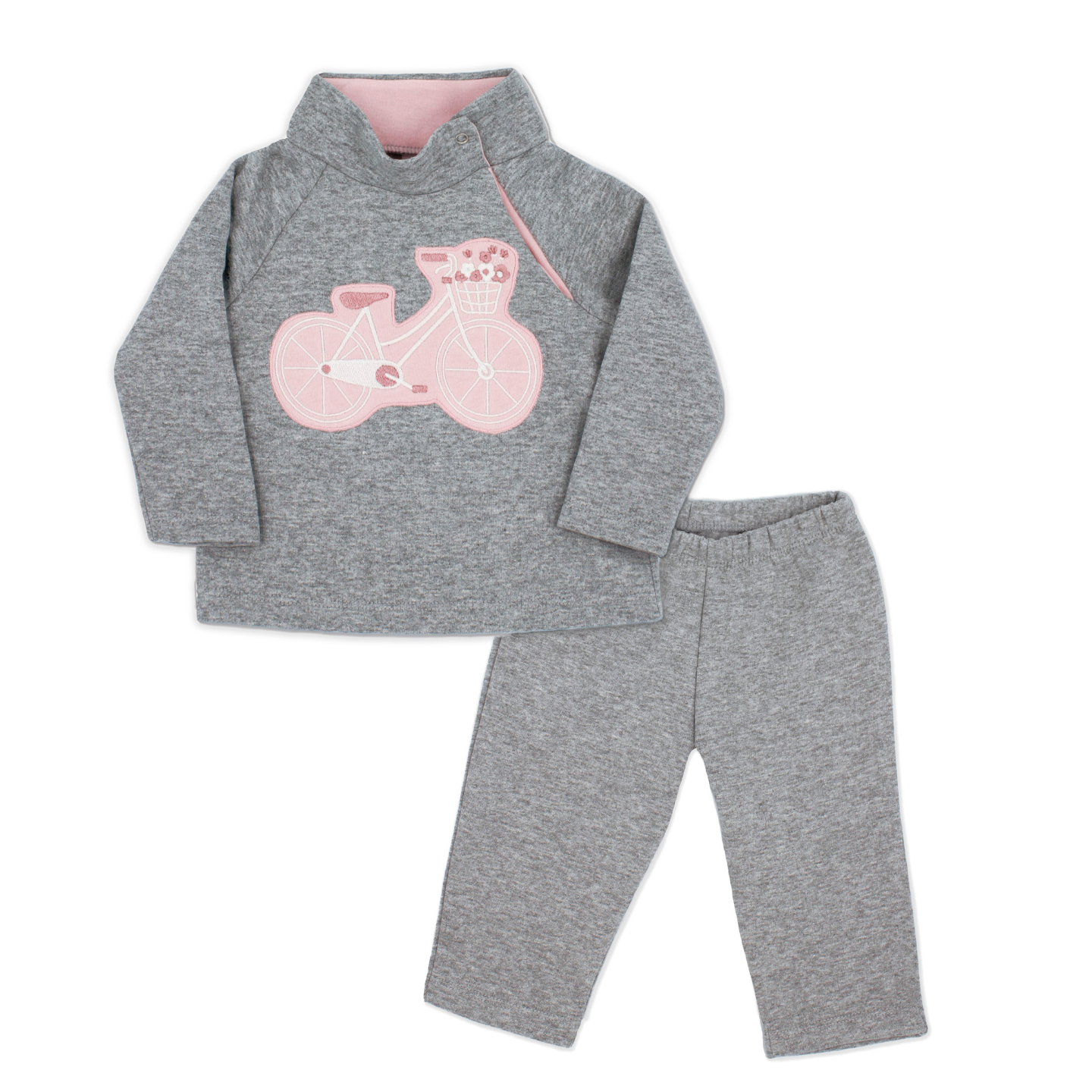 Rapife Girls Pink & Grey Tracksuit