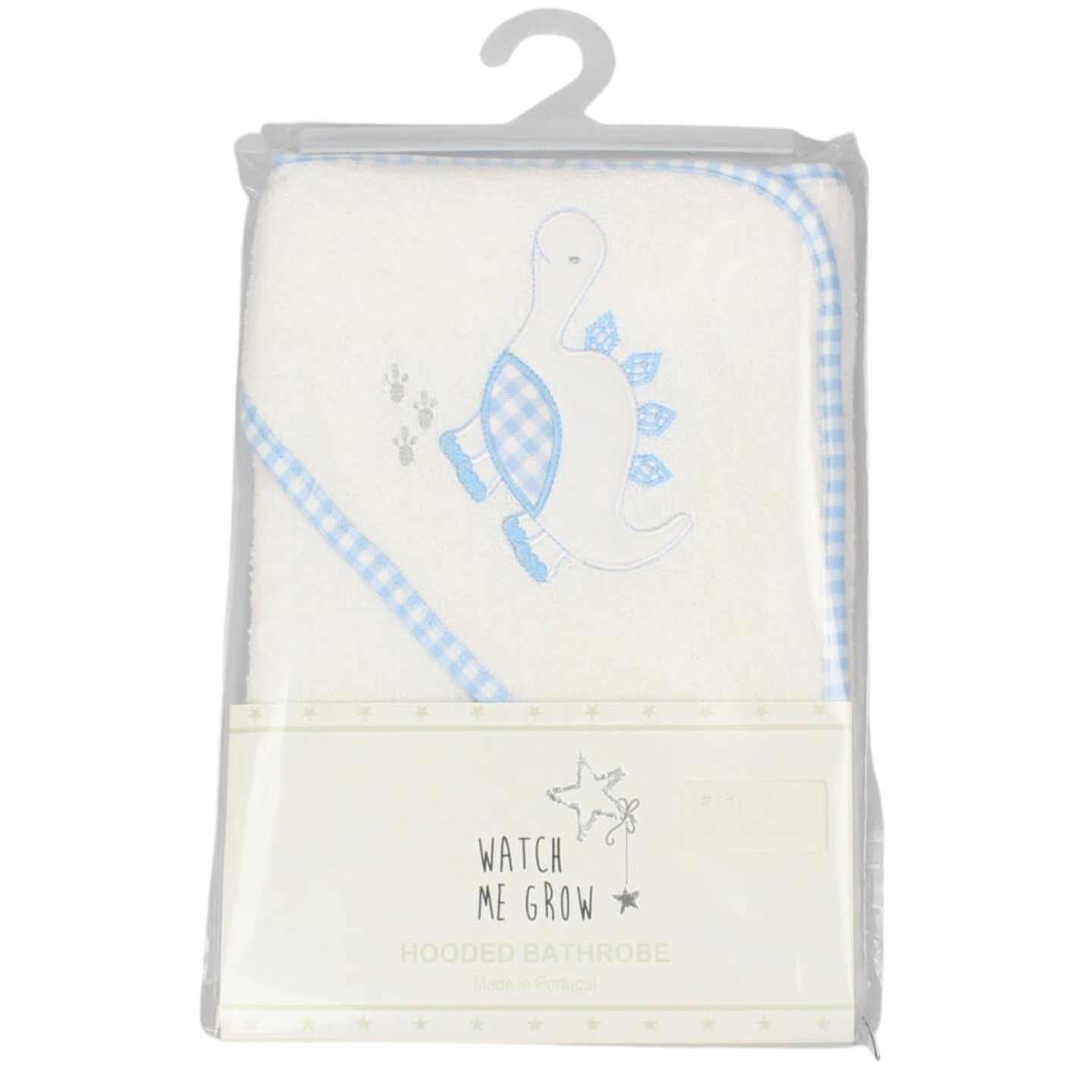 Blue Dinosaur Hooded Bath Towel
