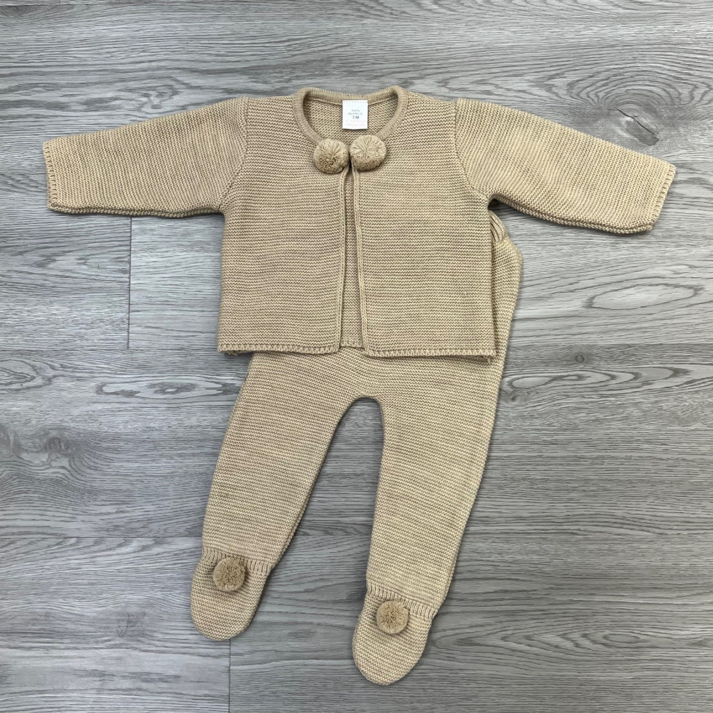 Biscuit Knit Unisex Pom Pom Suit