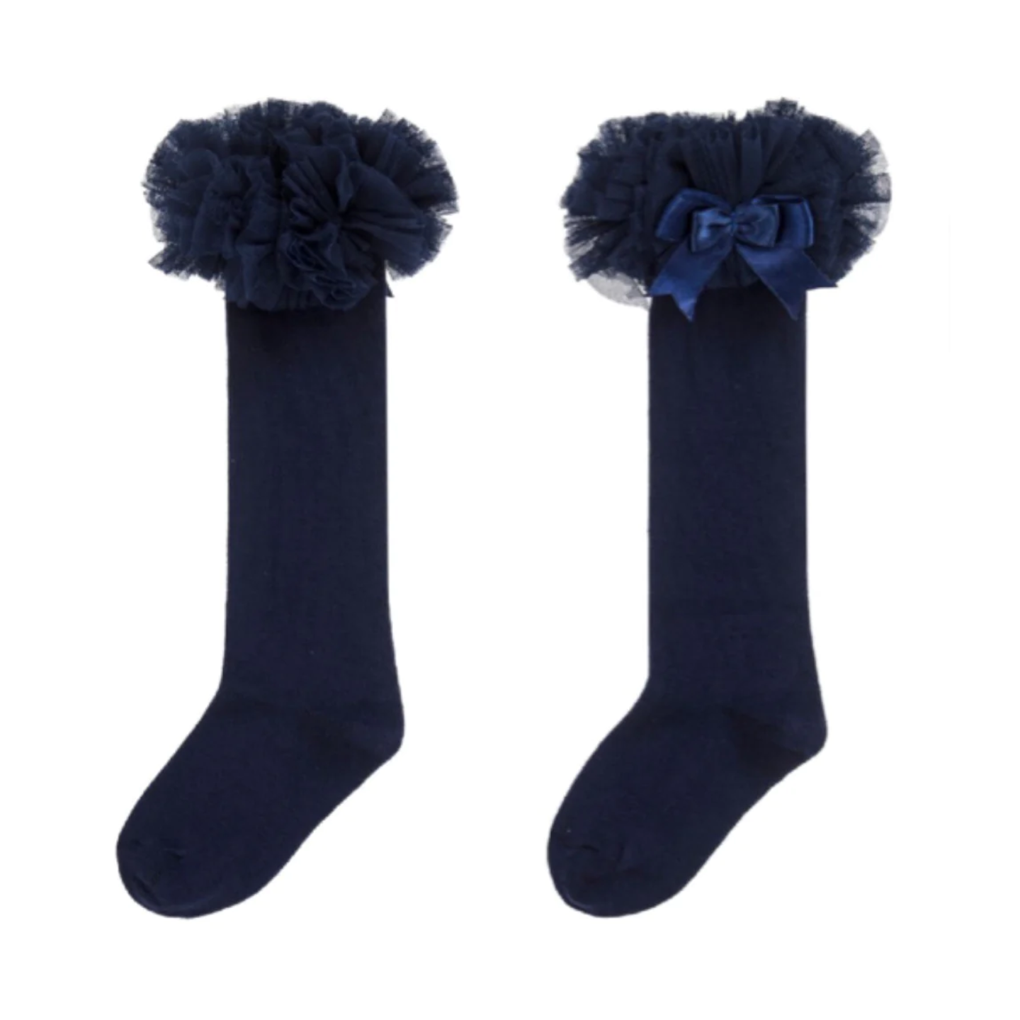 Caramelo Kids Navy Tutu Knee Sock