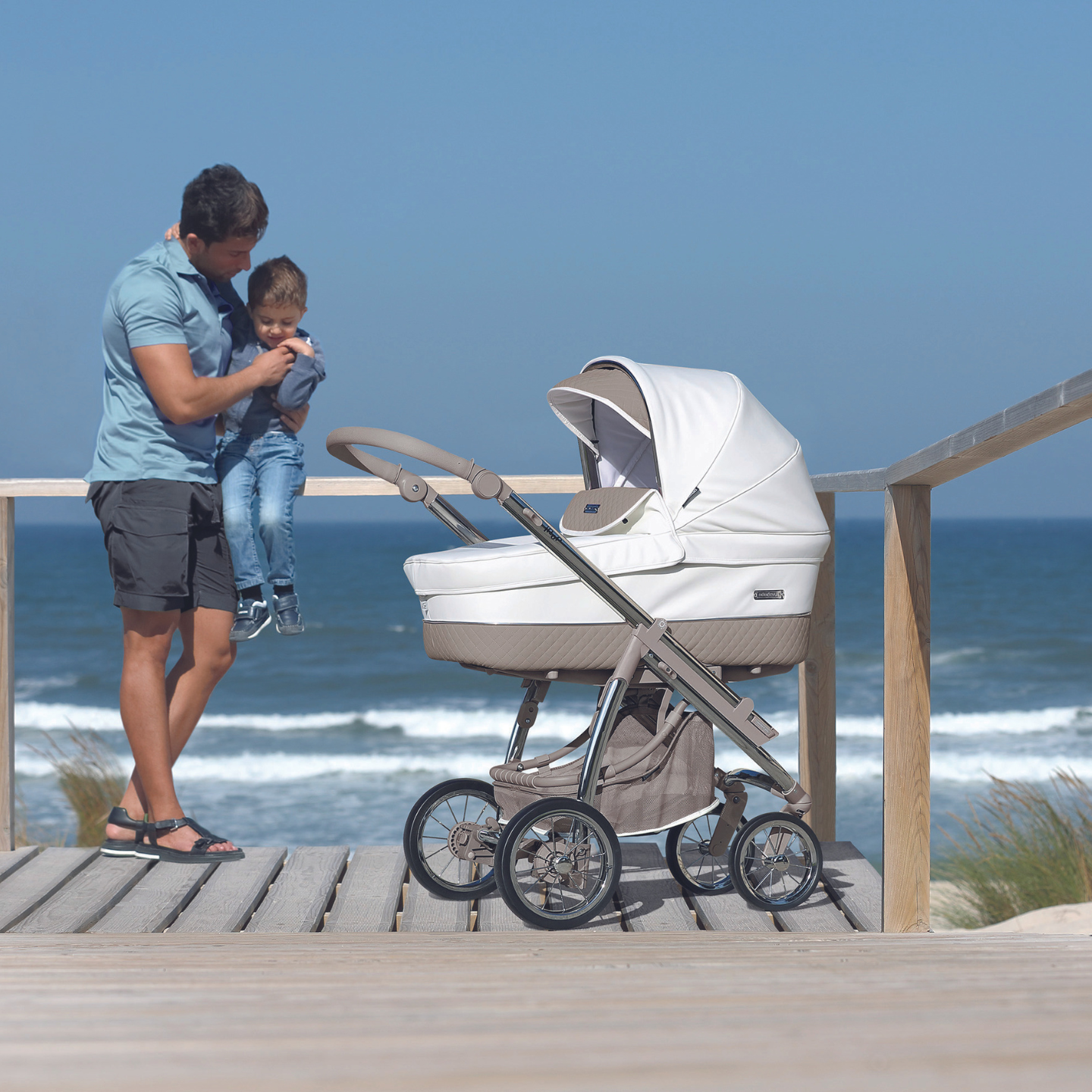 Bebecar Trio Ip-Op XL Classic Travel System - Iced Mocha