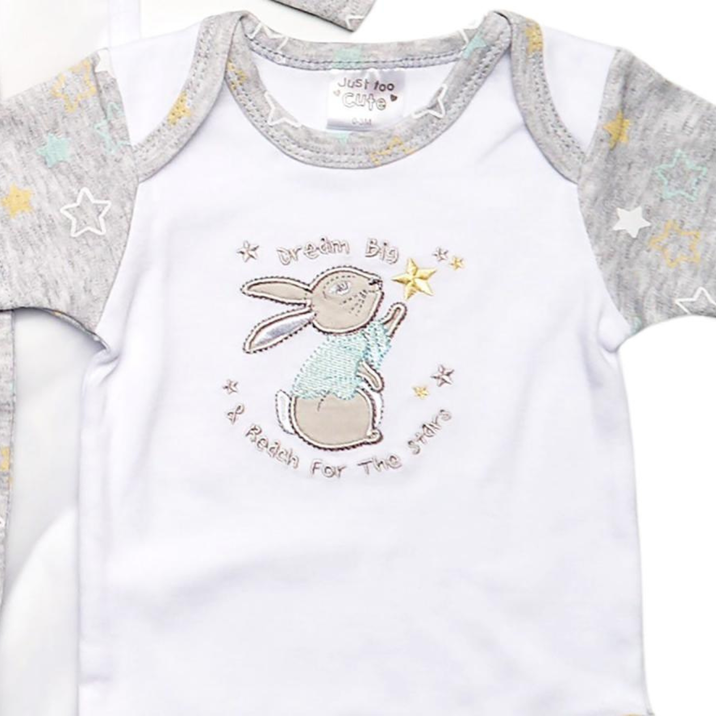 Unisex Bunny 5 Piece Layette Set