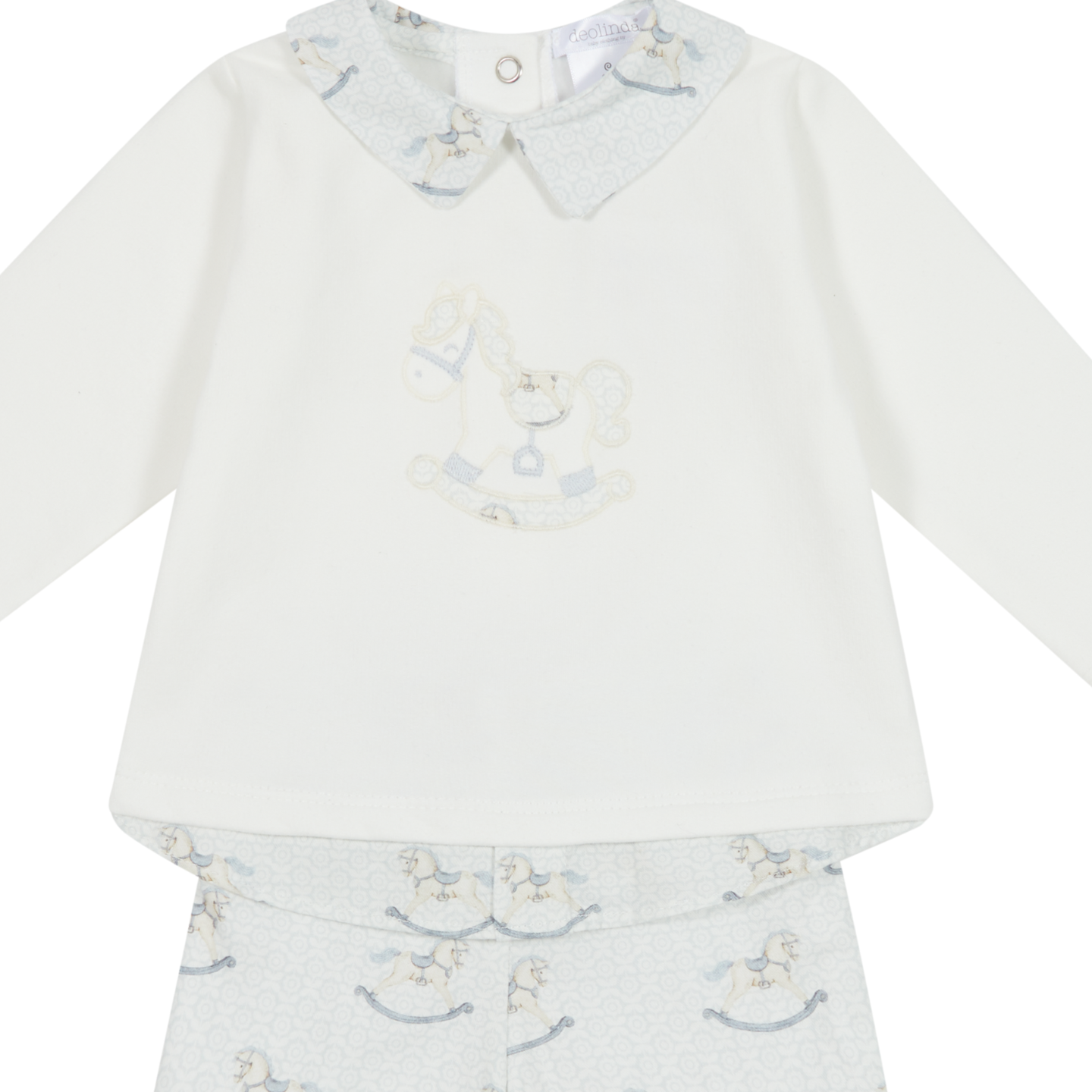 Deolinda Boys Two Piece Rocking Horse Set