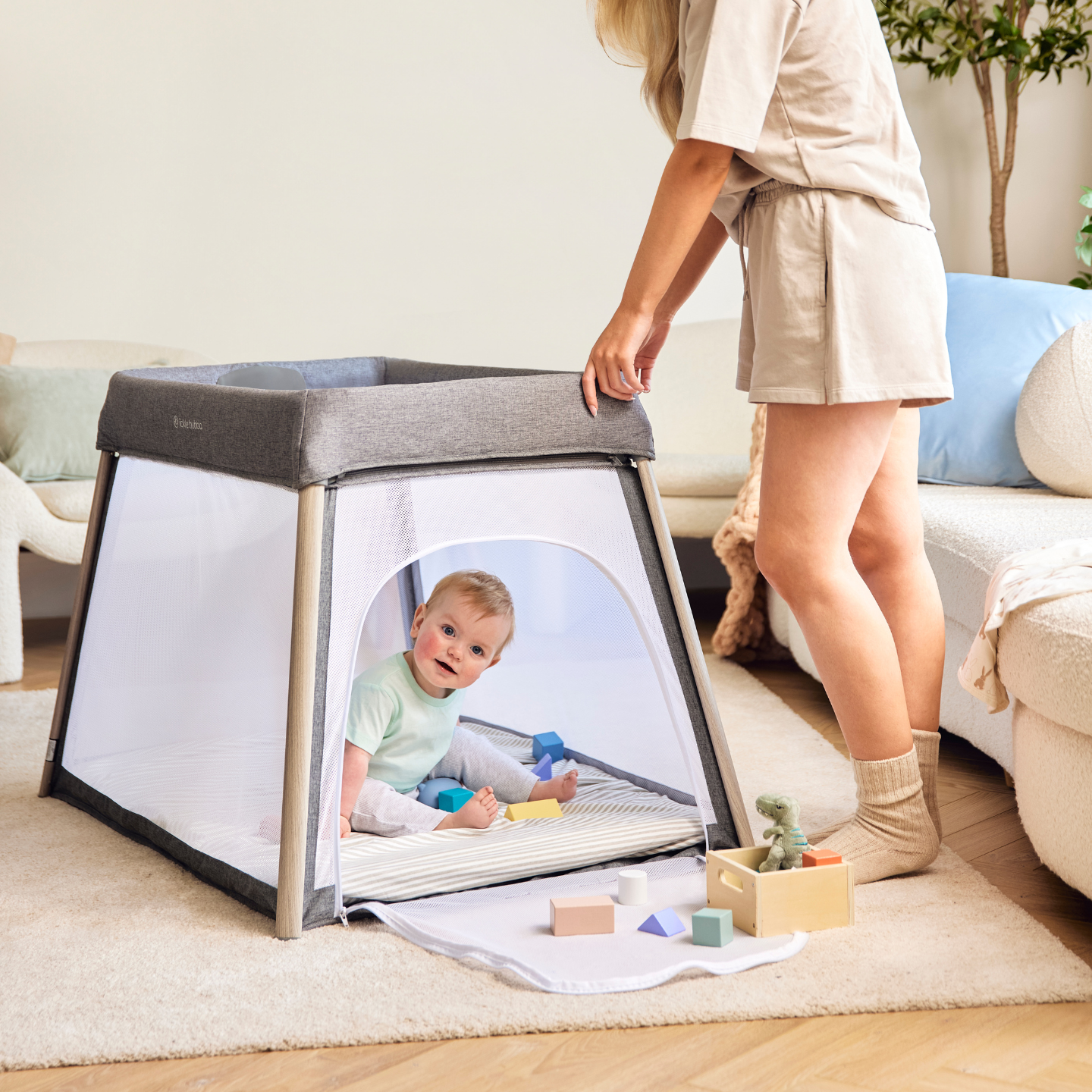 Ickle Bubba Scout 3-in-1 Travel Crib, Cot & Playpen