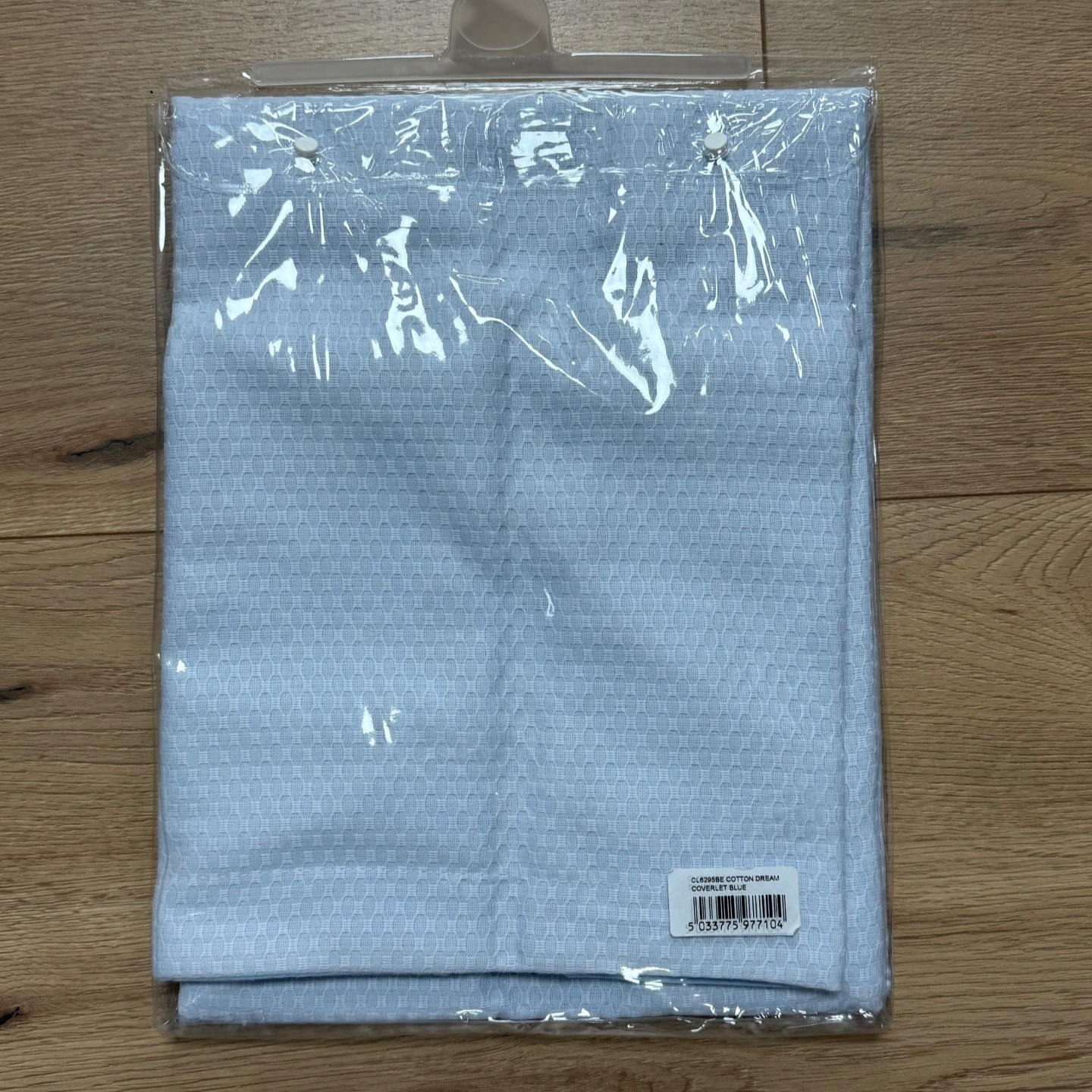 Clair De Lune Cotton Dreams Cot/Cot Bed Coverlet - Blue