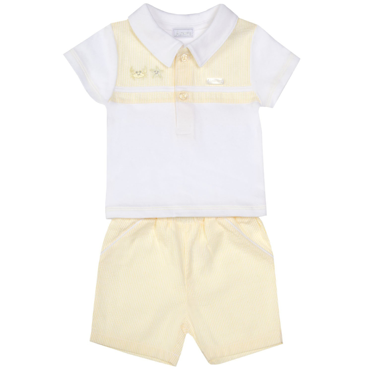 Amore Boys Lemon Short Set