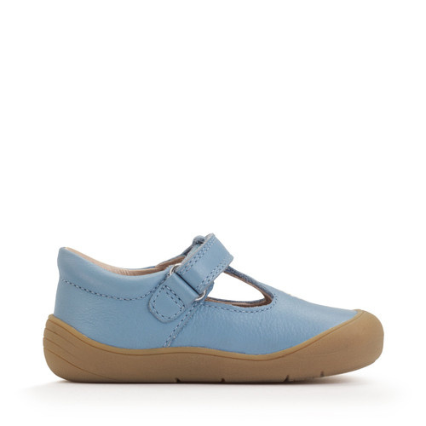 Start Rite Floret Cornflower Blue Leather Riptape First Walking Shoe