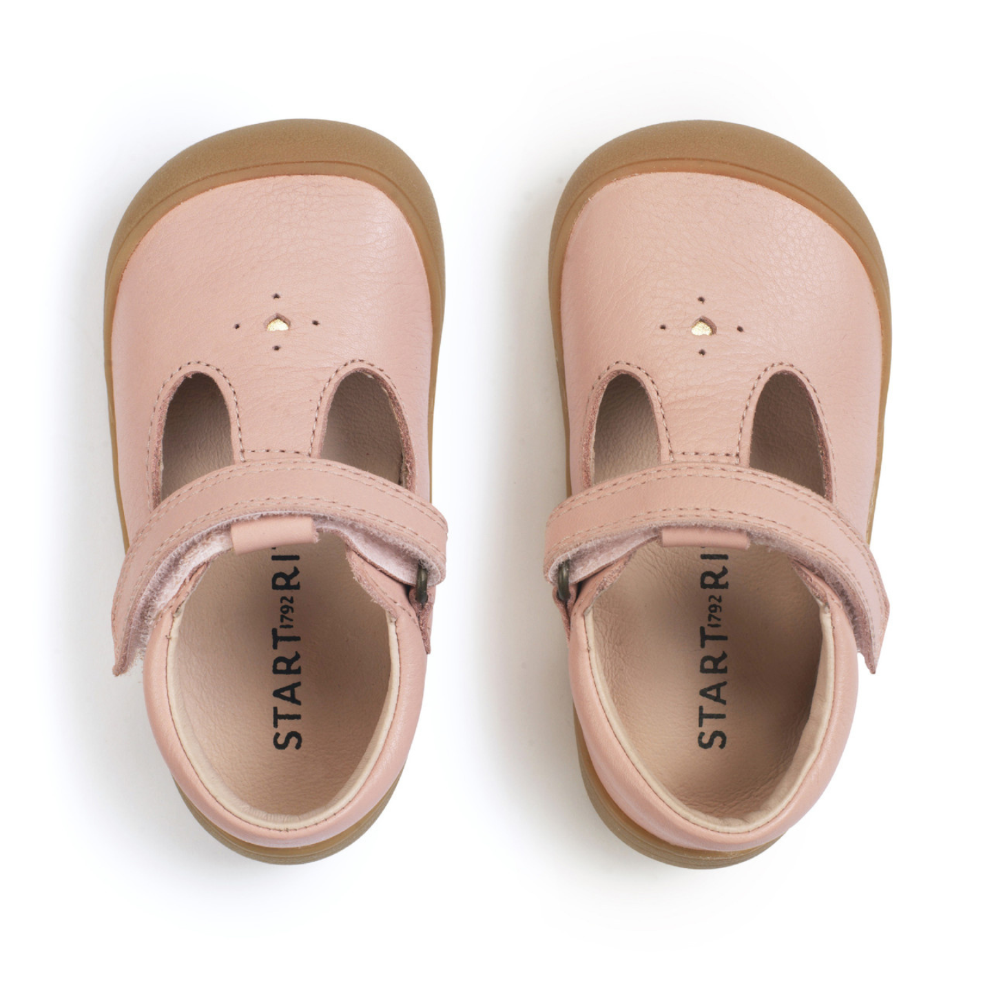 Start Rite Charms Dusky Pink Leather Girls First Walking Shoe