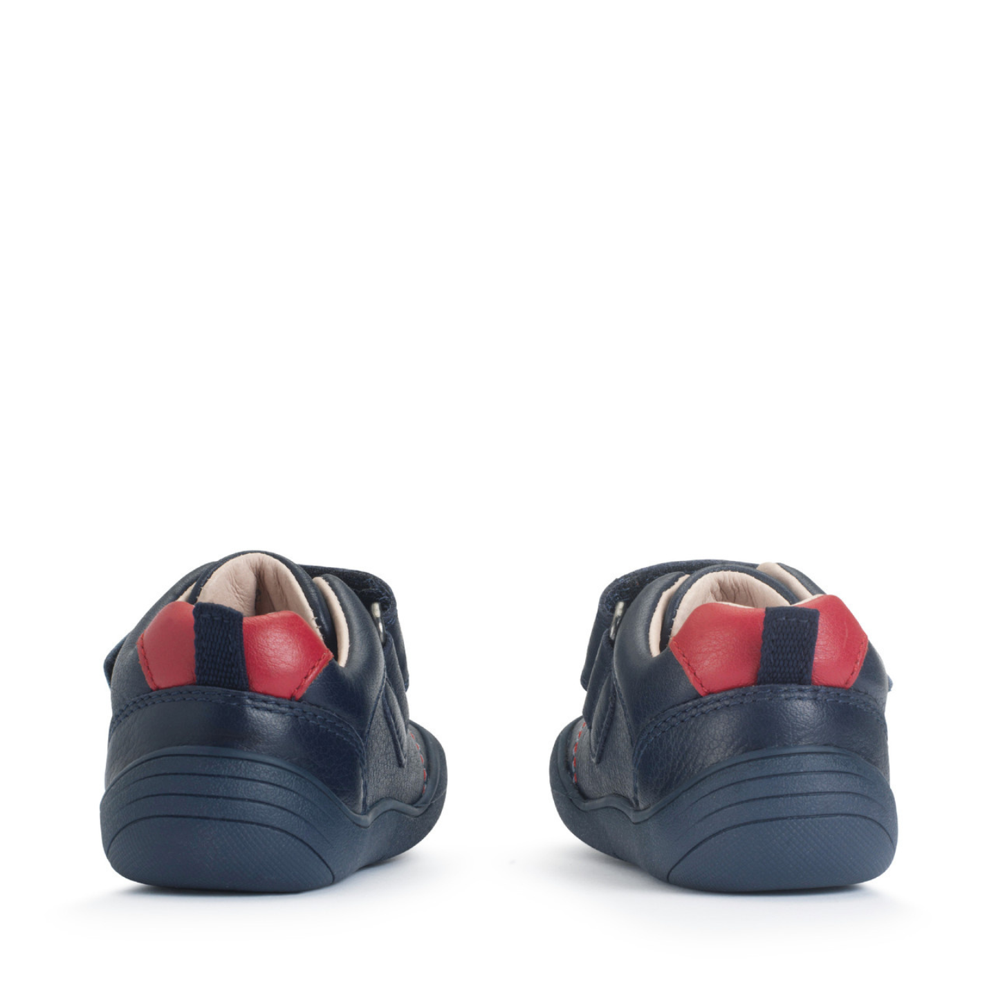 Start Rite Trail Navy Leather Boys Riptape First Walking Shoe