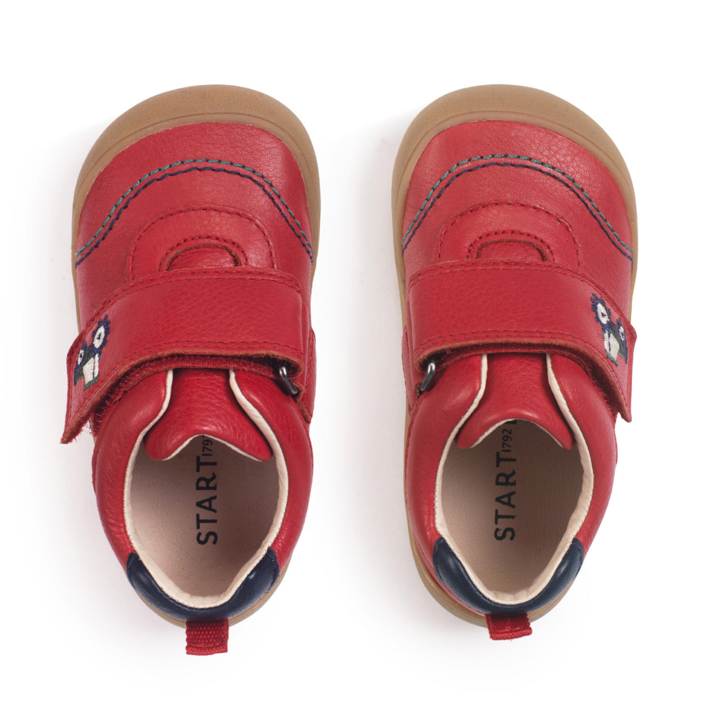 Start Rite Harvest Red Leather First Walking Shoes