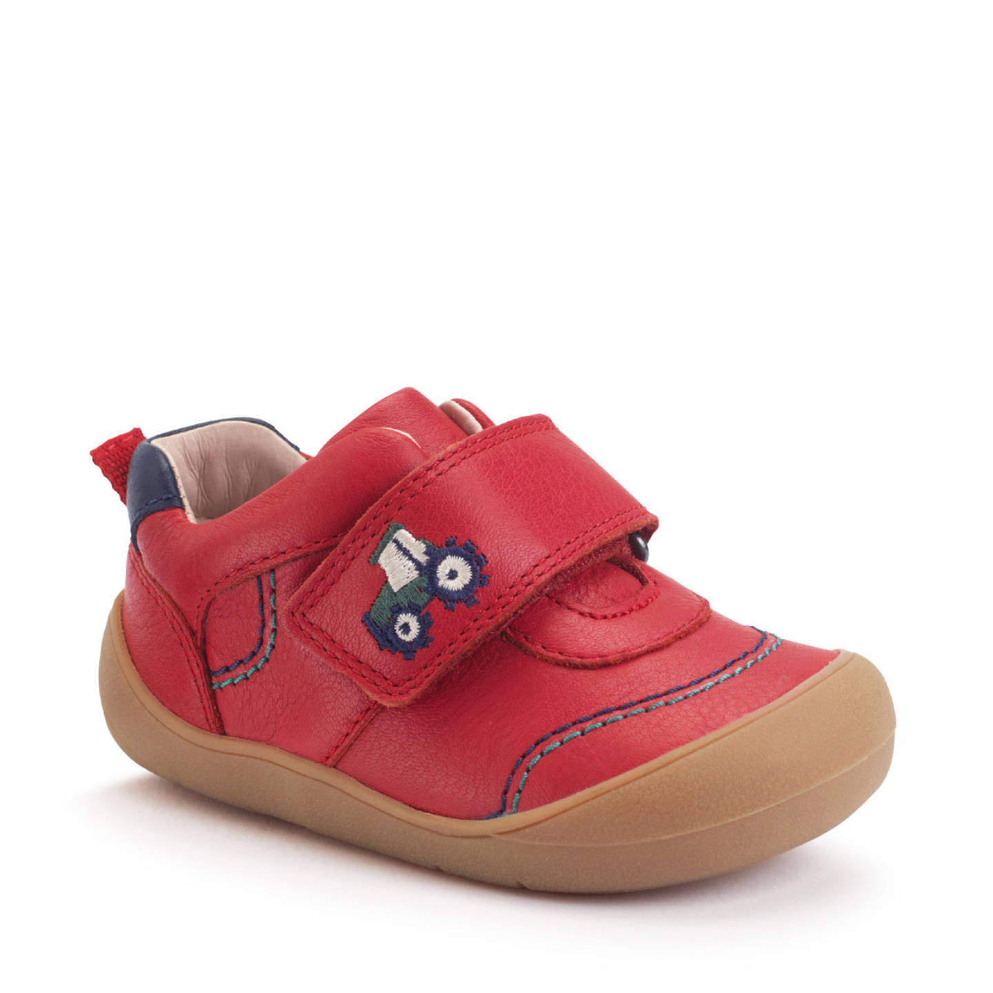 Start Rite Harvest Red Leather First Walking Shoes