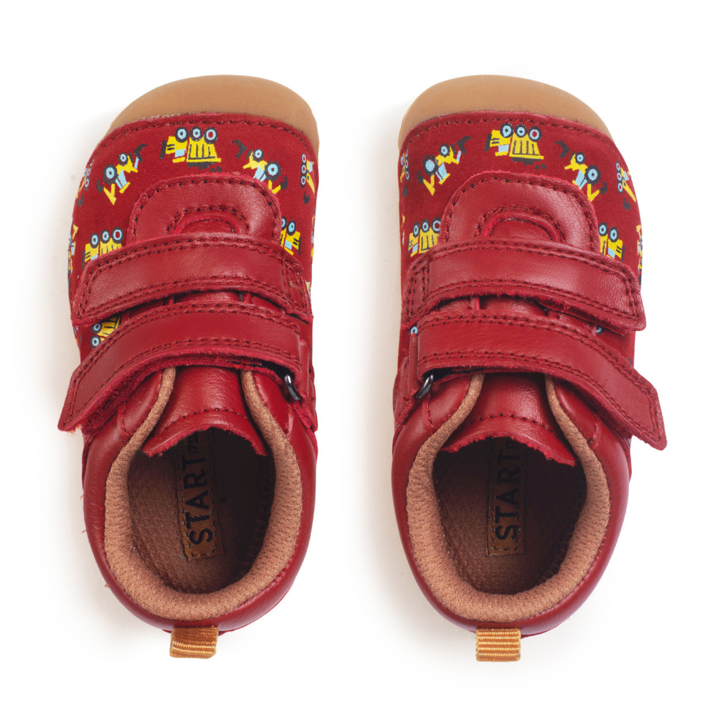 Start Rite Little Smile Red Digger Leather Pre Walking Shoe