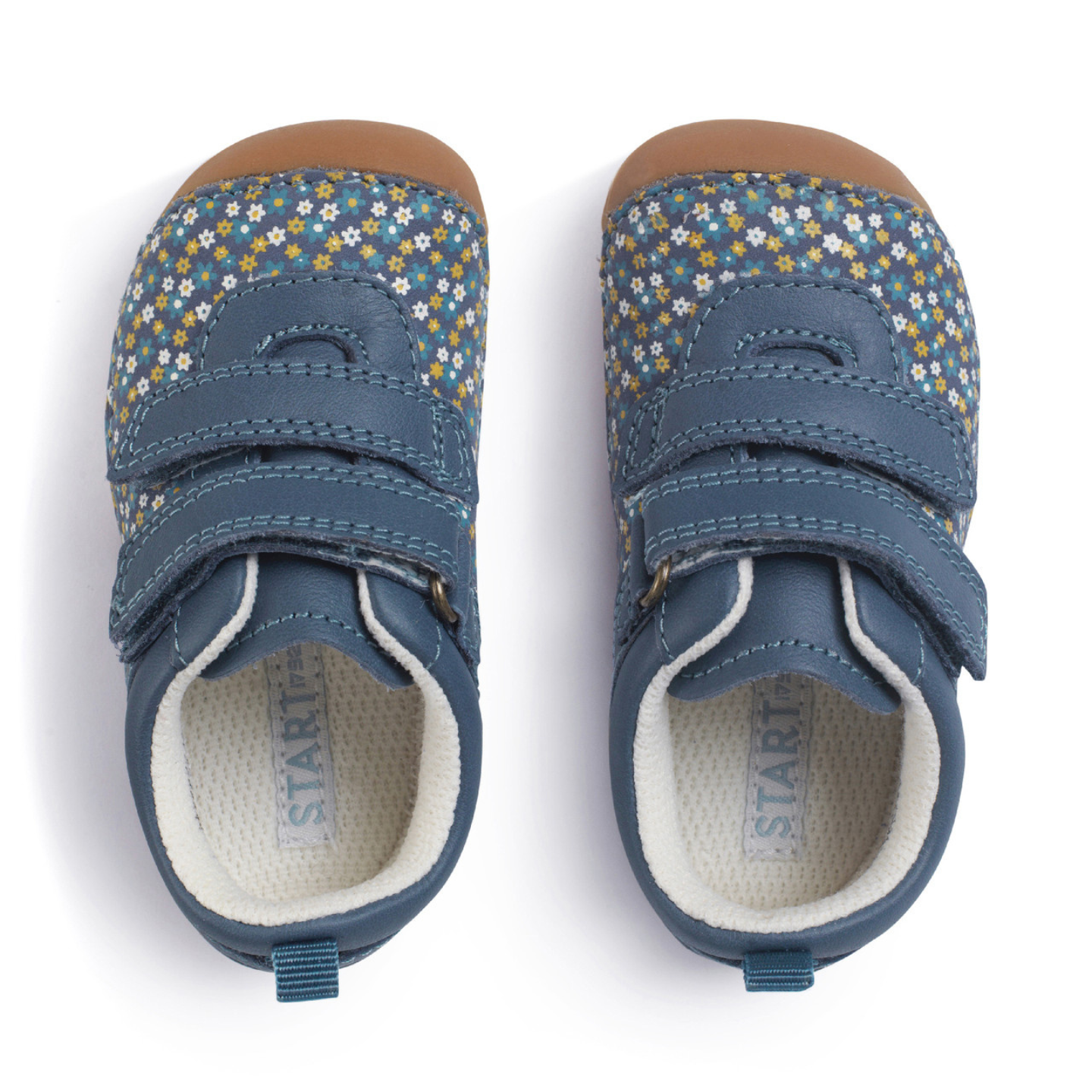Start Rite Little Smile Denim Blue Leather Pre Walking Shoe