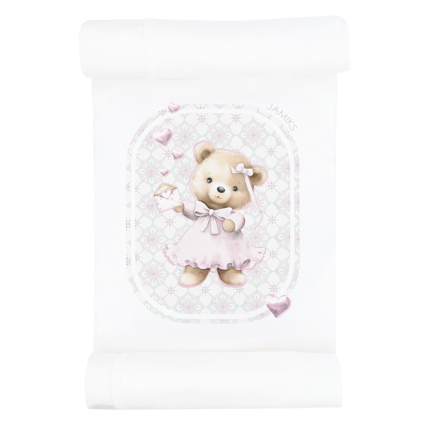 Jamiks Baby Girl Bear Shawl