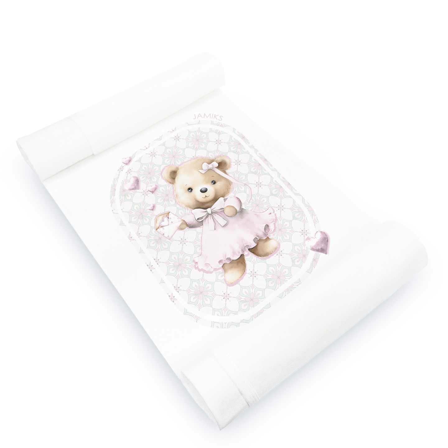 Jamiks Baby Girl Bear Shawl