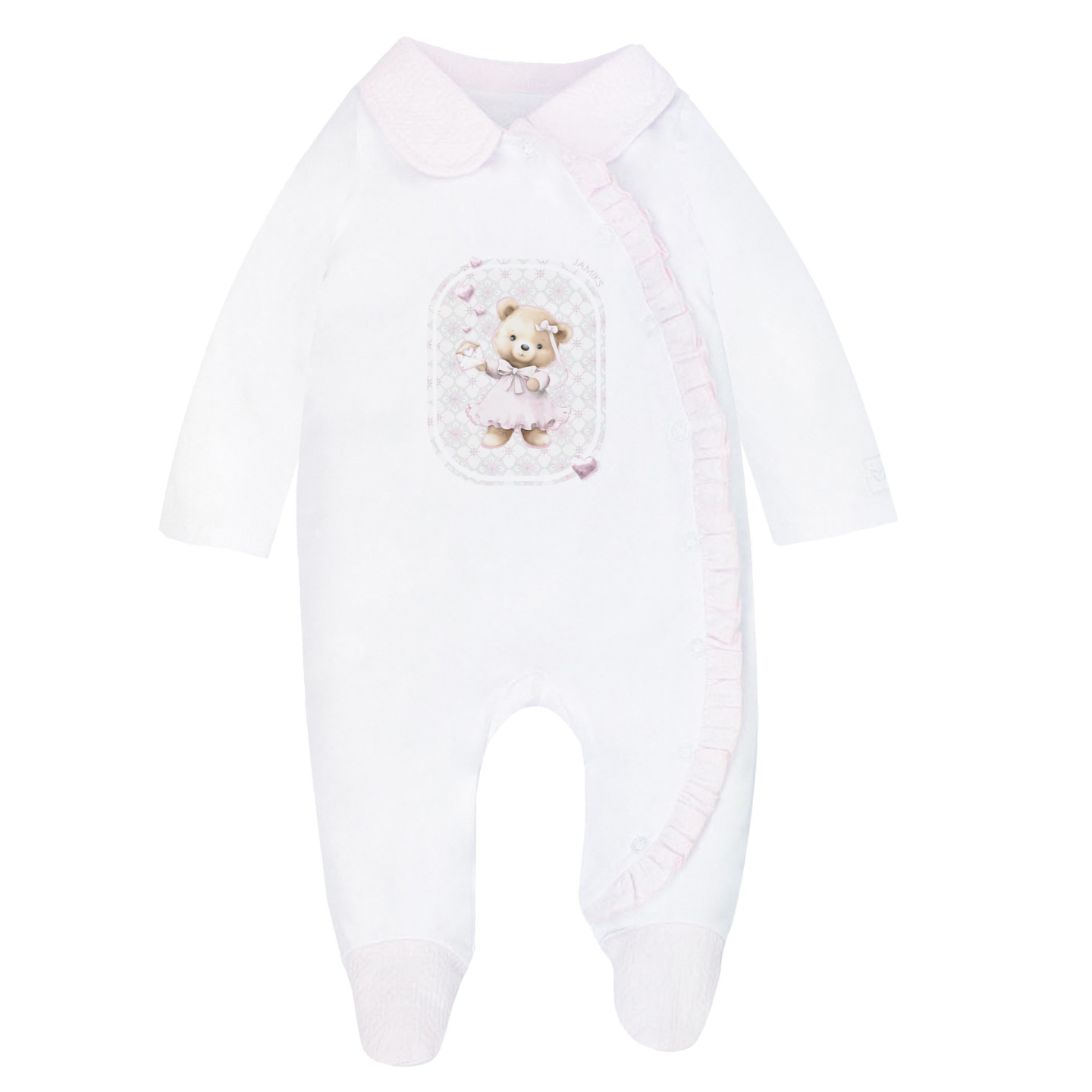Jamiks Baby Girl Bear Babygrow
