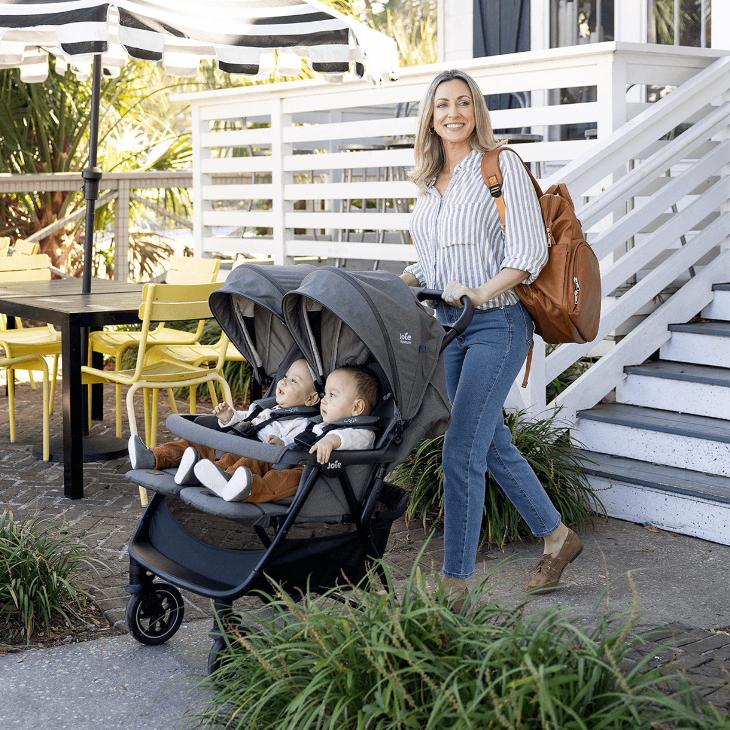 Joie Estrella Double Stroller - Maple