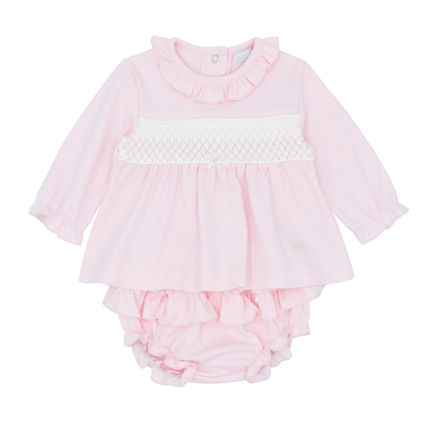 Amore Girls Pink Smock Jam Pant Set