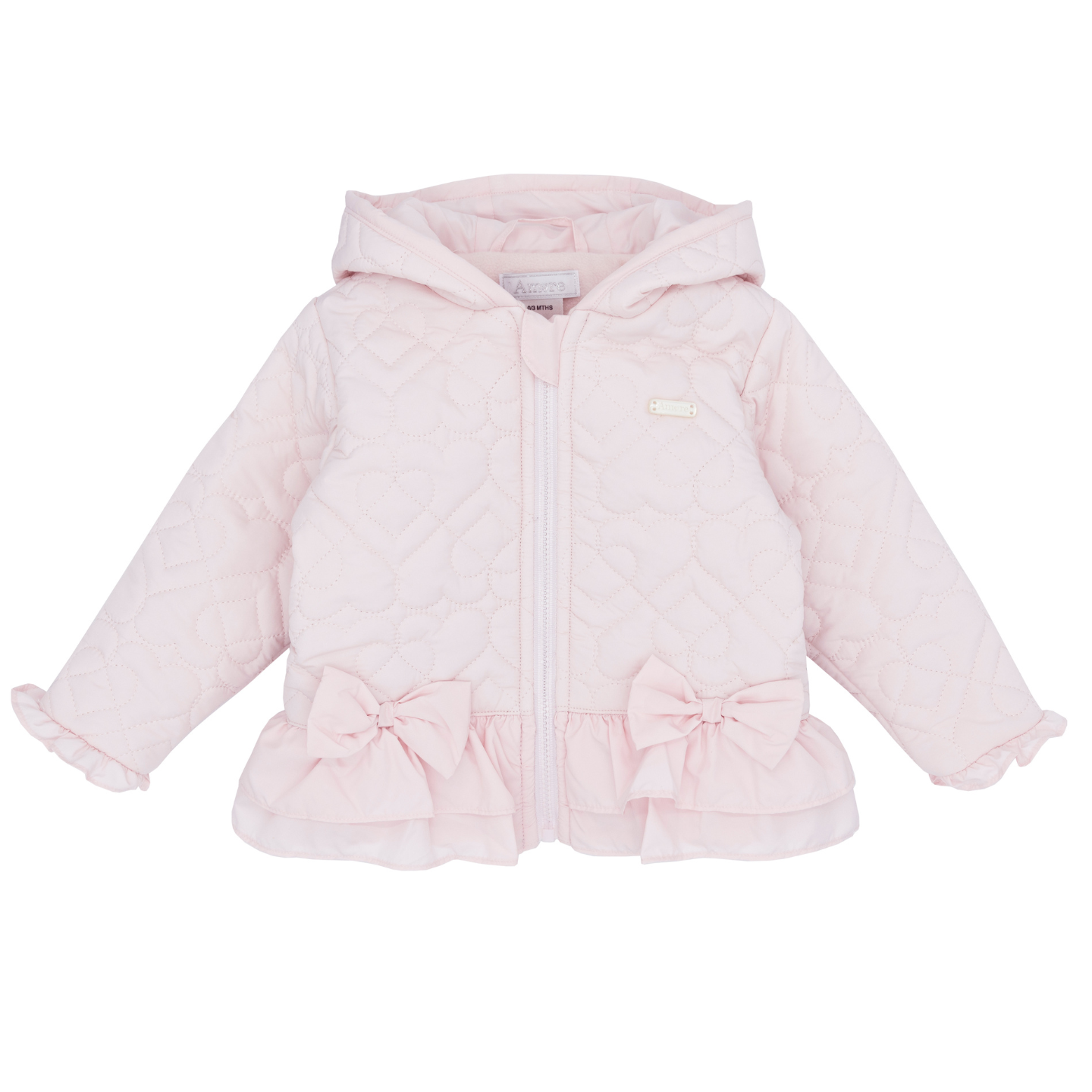 Amore Girls Pink Quilted Jacket