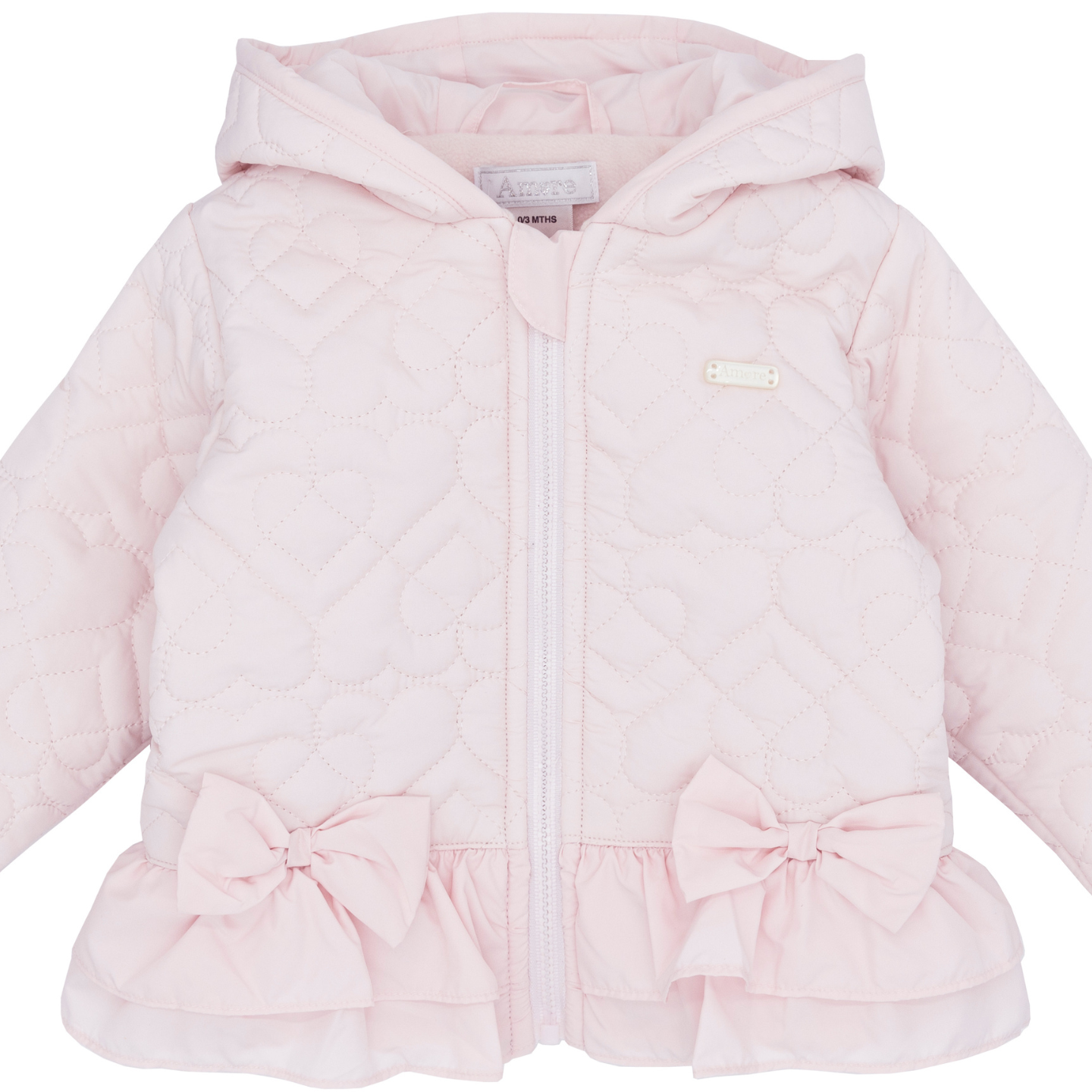 Amore Girls Pink Quilted Jacket