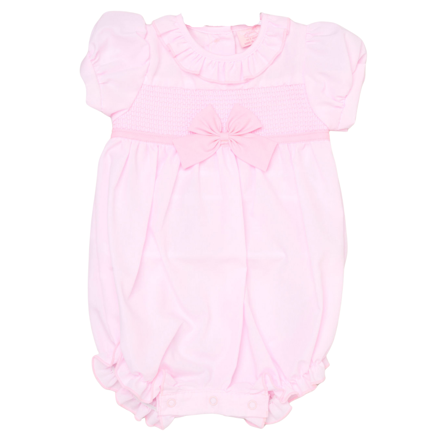 Baby Girls Pink Smock Romper