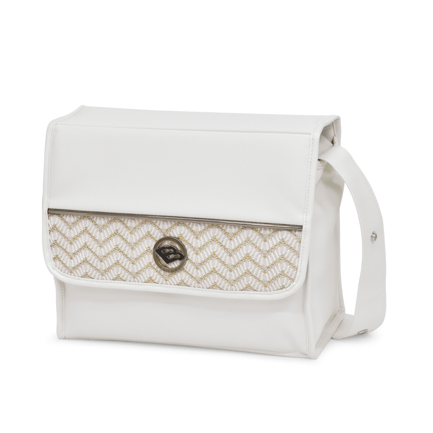 Bebecar Changing Bag Carre Square - White Woven (591)