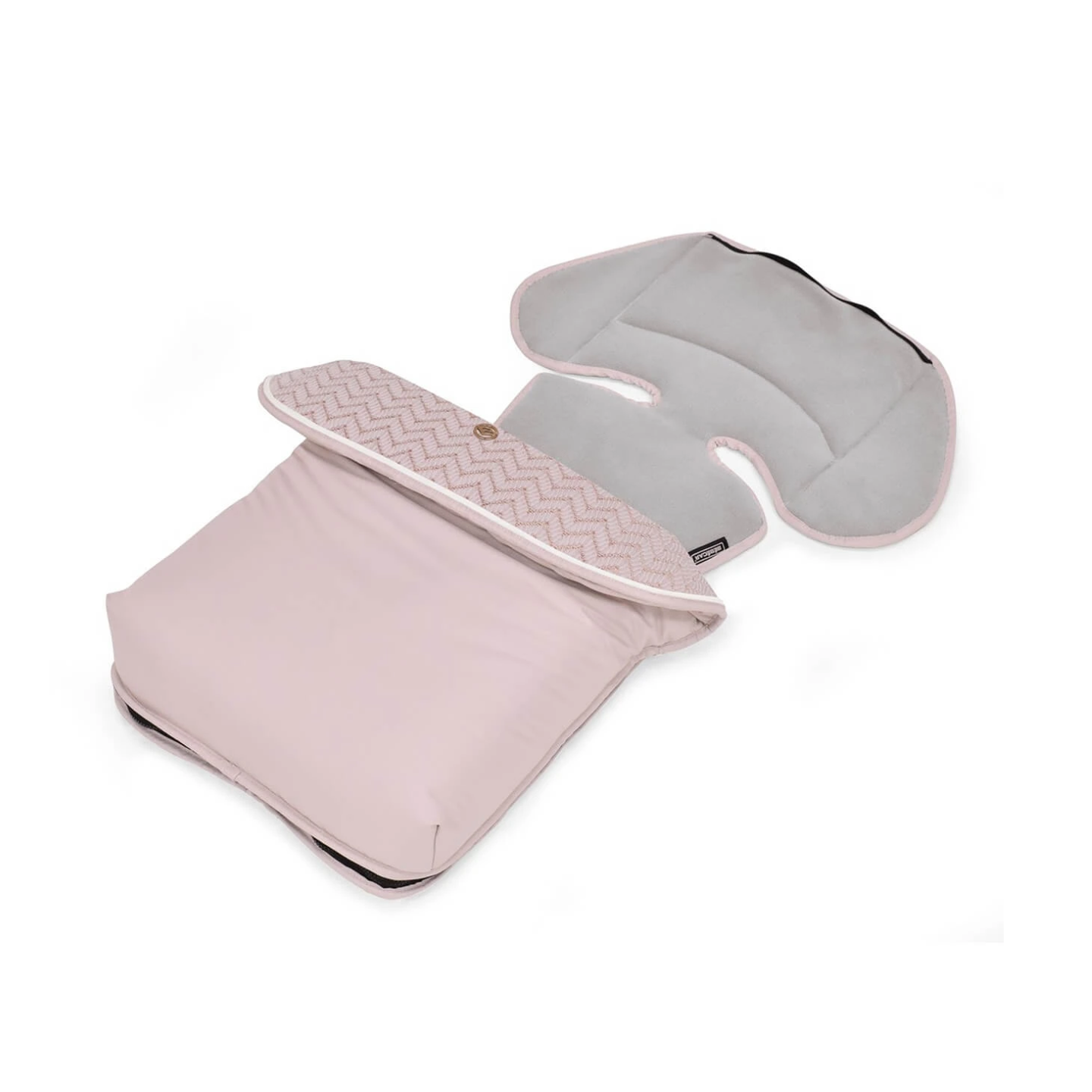 Bebecar Fleece Footmuff - Pink Woven (592)