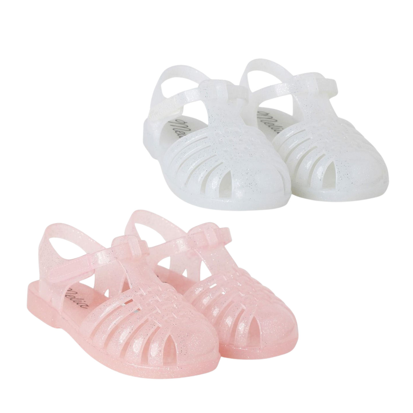 Girls Margot Pink Glitter Jelly Sandal