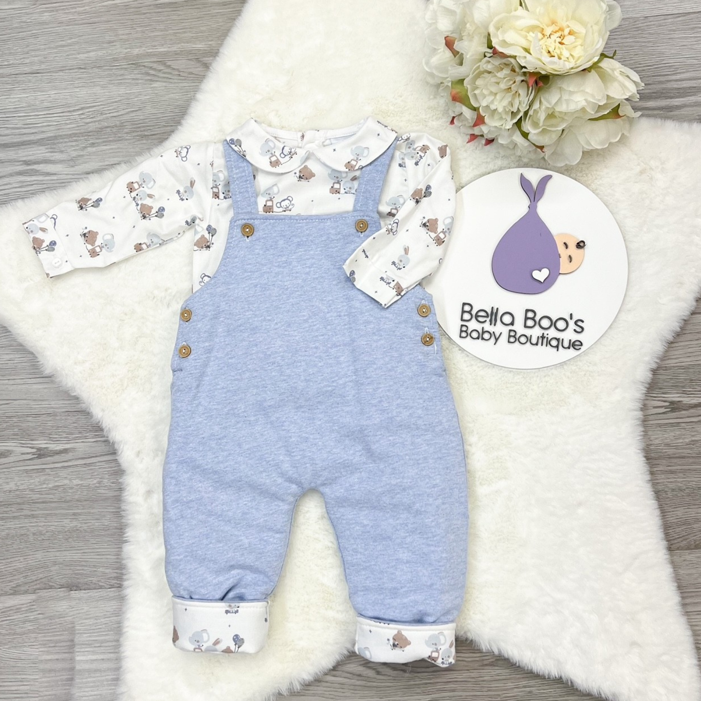 Sardon Boys Dungaree & Jacket Set