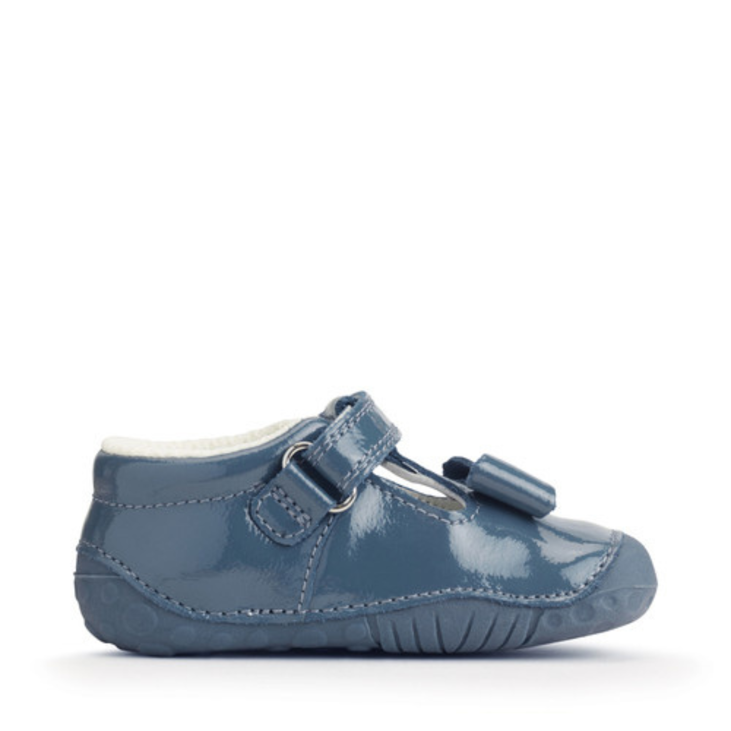 Start Rite Wiggle China Blue Patent Rip Tape Pre Walker
