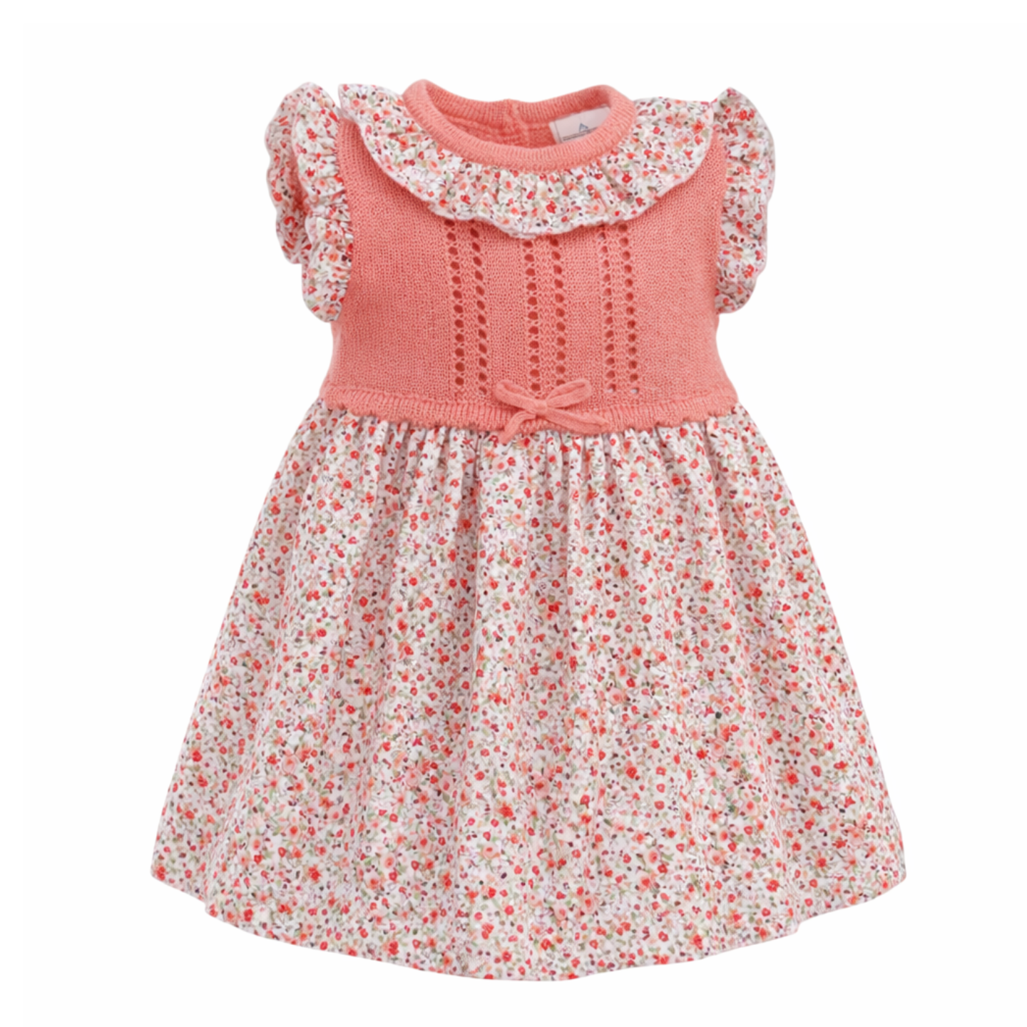 Sardon Girls Coral Floral Dress