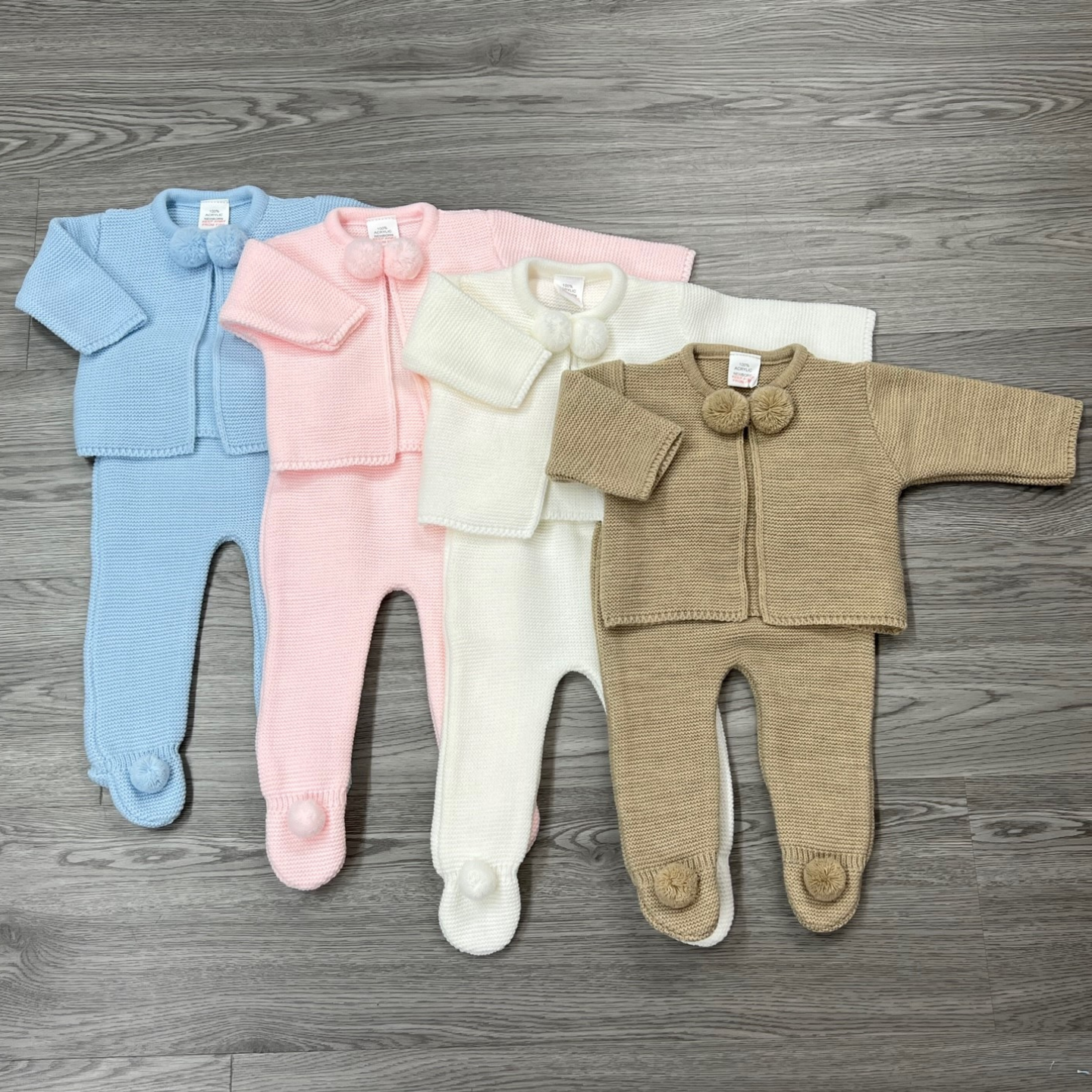 Biscuit Knit Unisex Pom Pom Suit