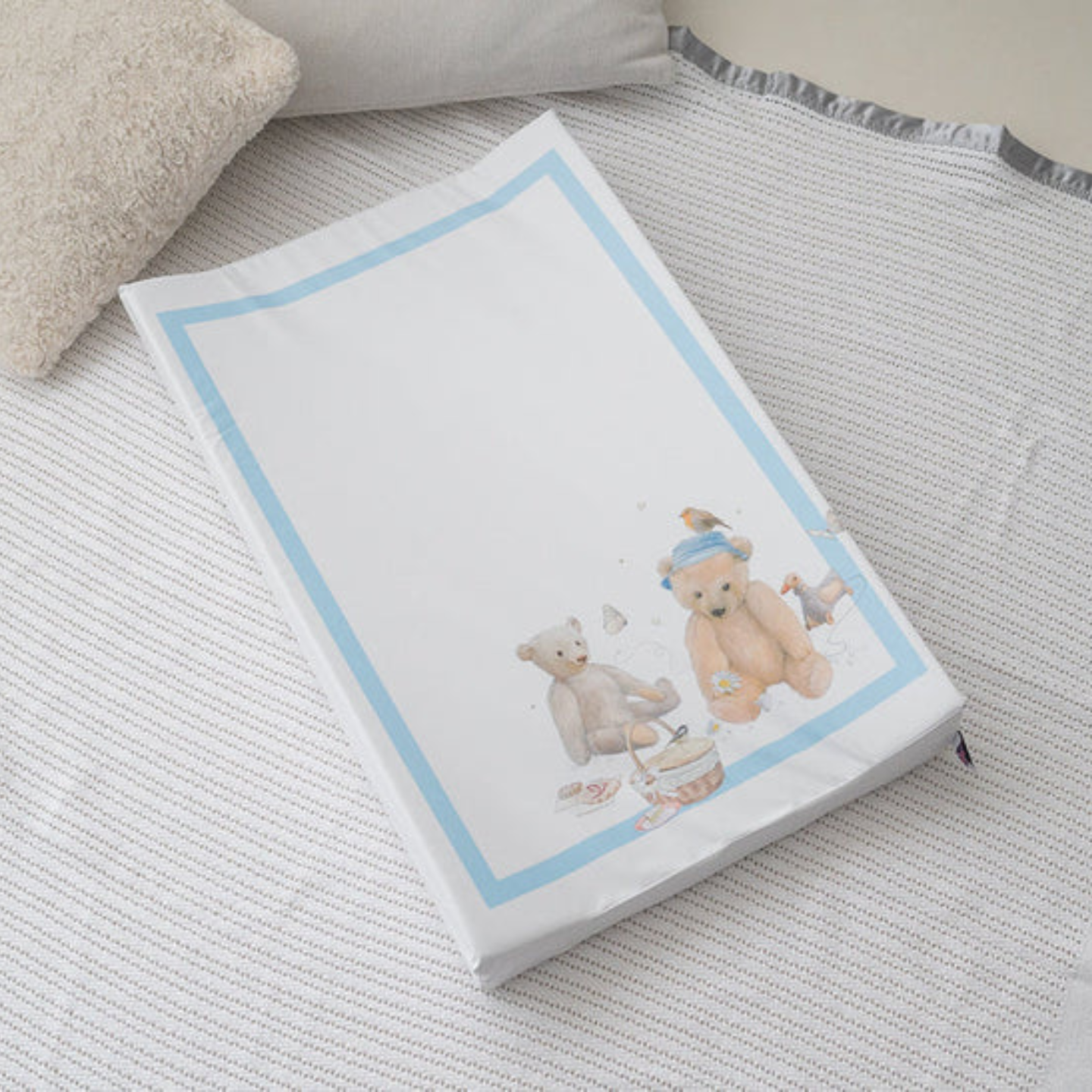 Gilded Bird Teddy Bears Picnic Wedge Changing Mat