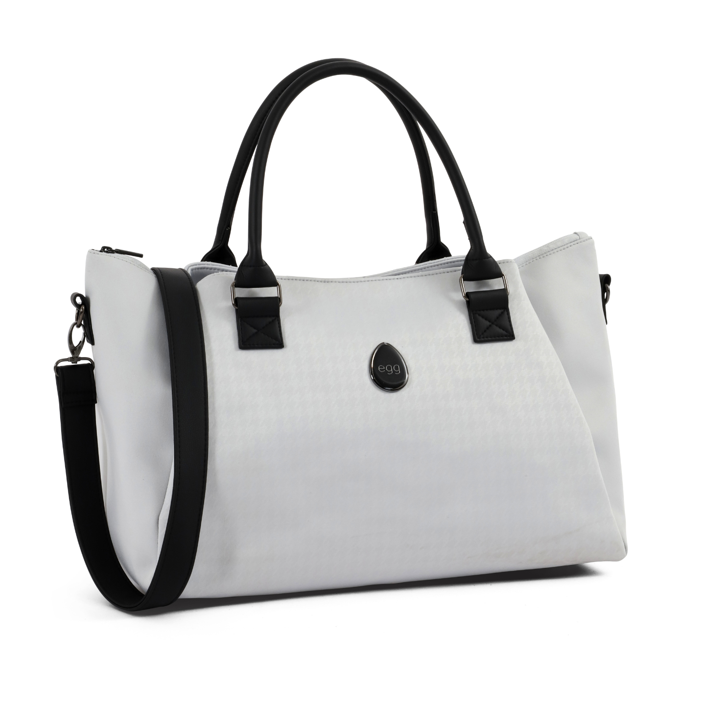 Egg3 Overnight Bag - Special Edition Houndstooth Silver