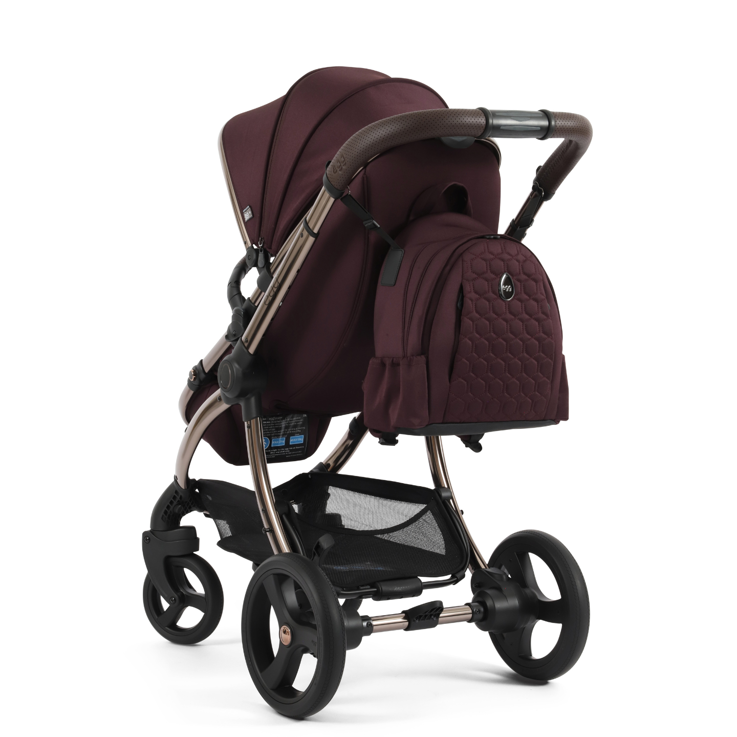 Egg3 Luxury 8 Piece i-Size Bundle - Mulberry