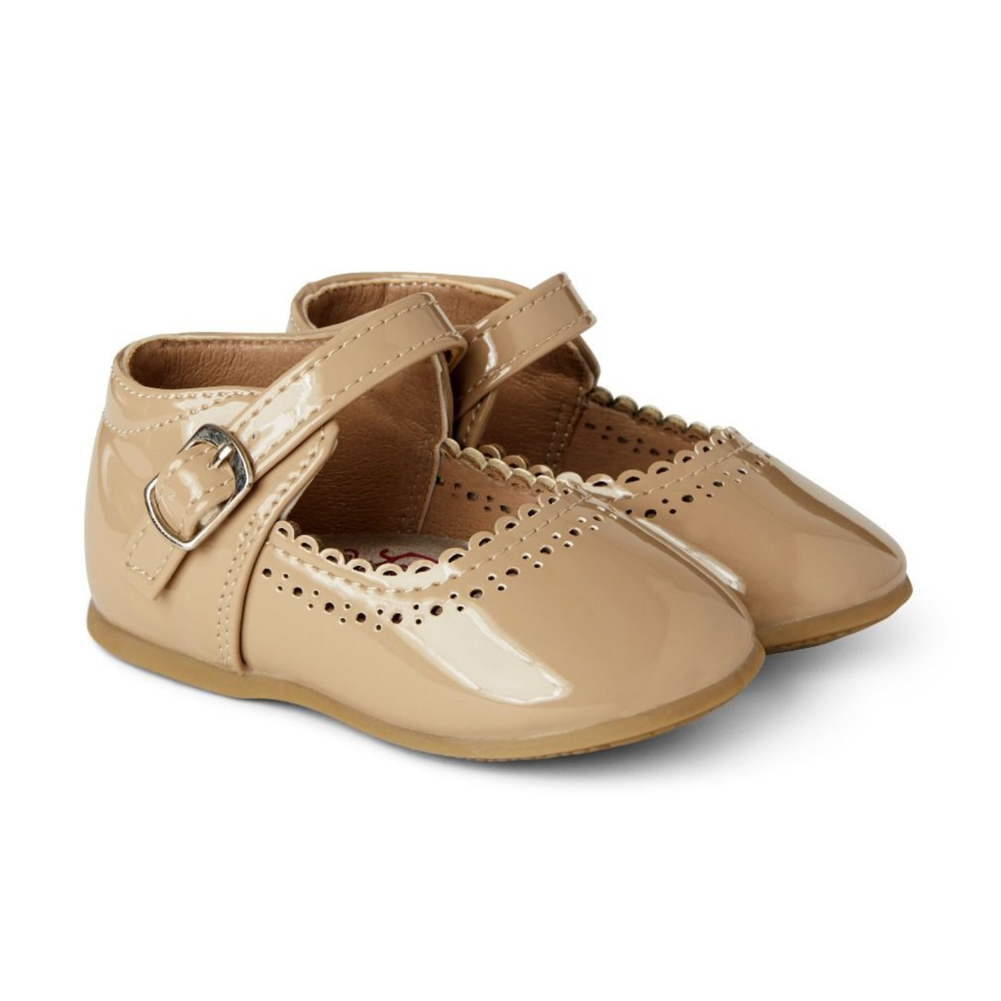 Debbie Camel Shoe With Buckle Fastening