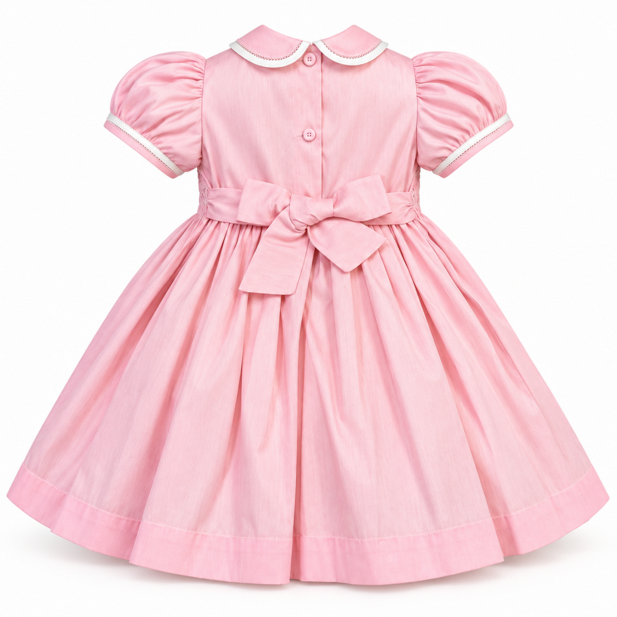 Pretty Originals Pink Smock Dupion Dress