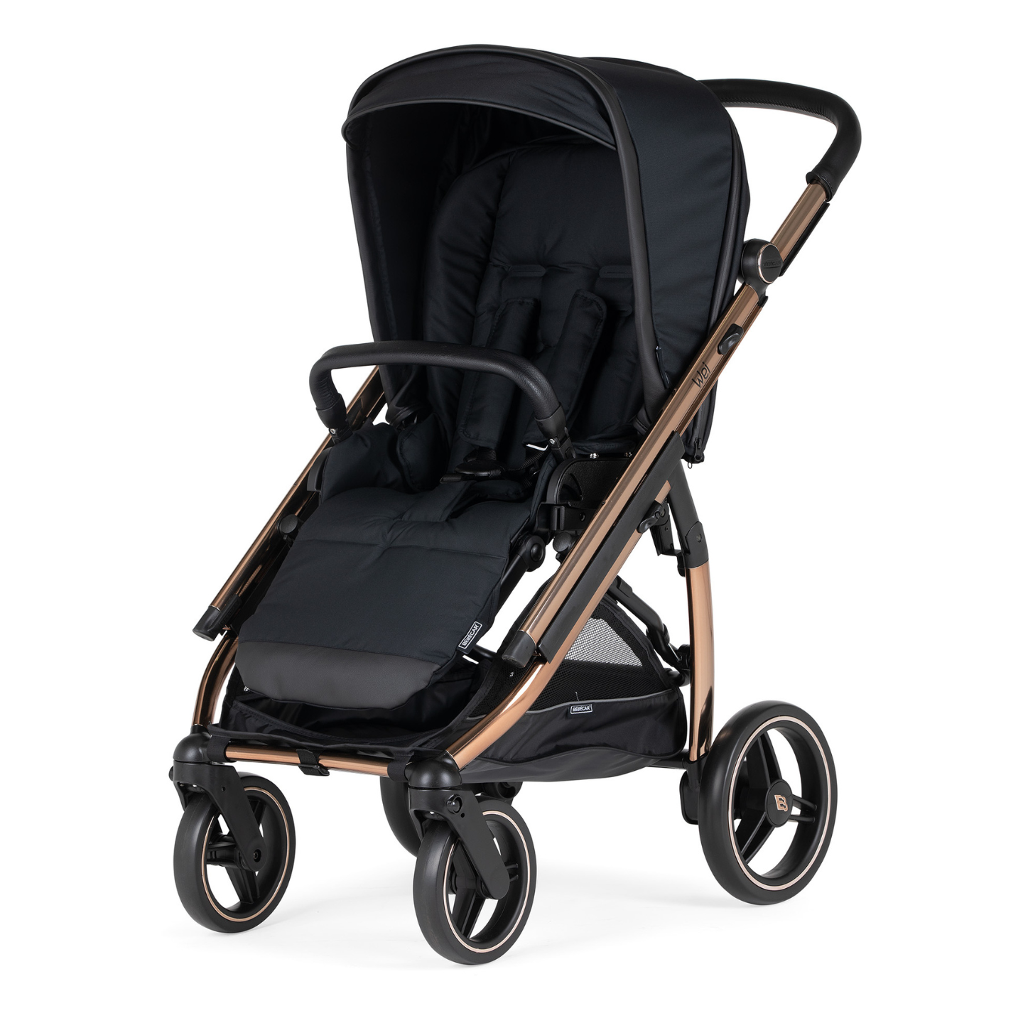 EX-DISPLAY Bebecar Pack Wei Combination & Car seat - Soft Black