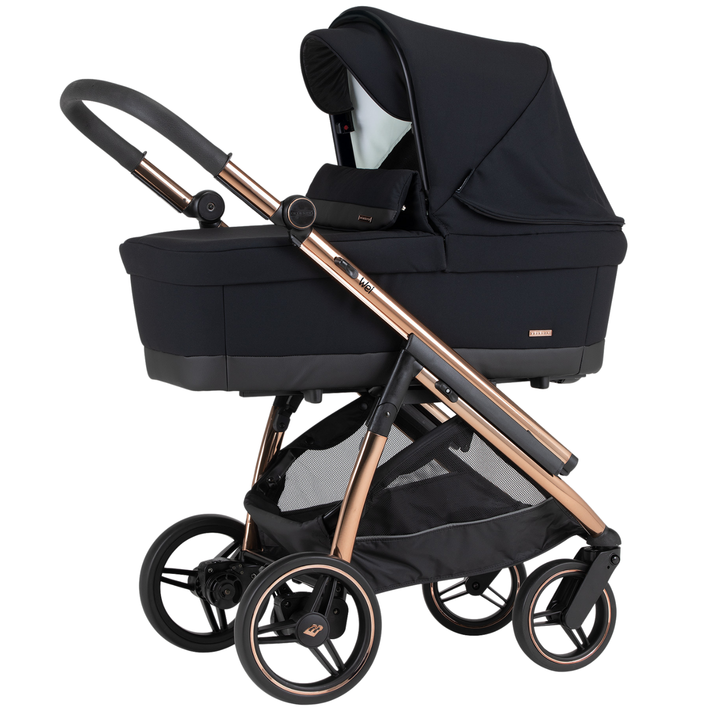 EX-DISPLAY Bebecar Pack Wei Combination & Car seat - Soft Black
