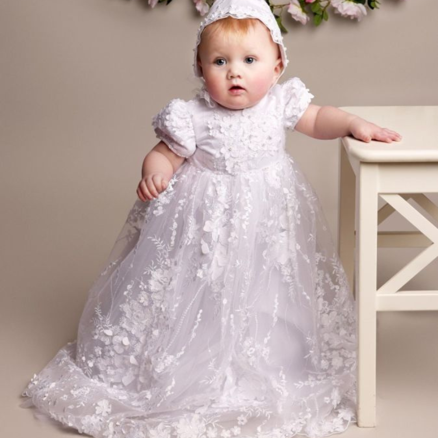 Christening gown designers best sale