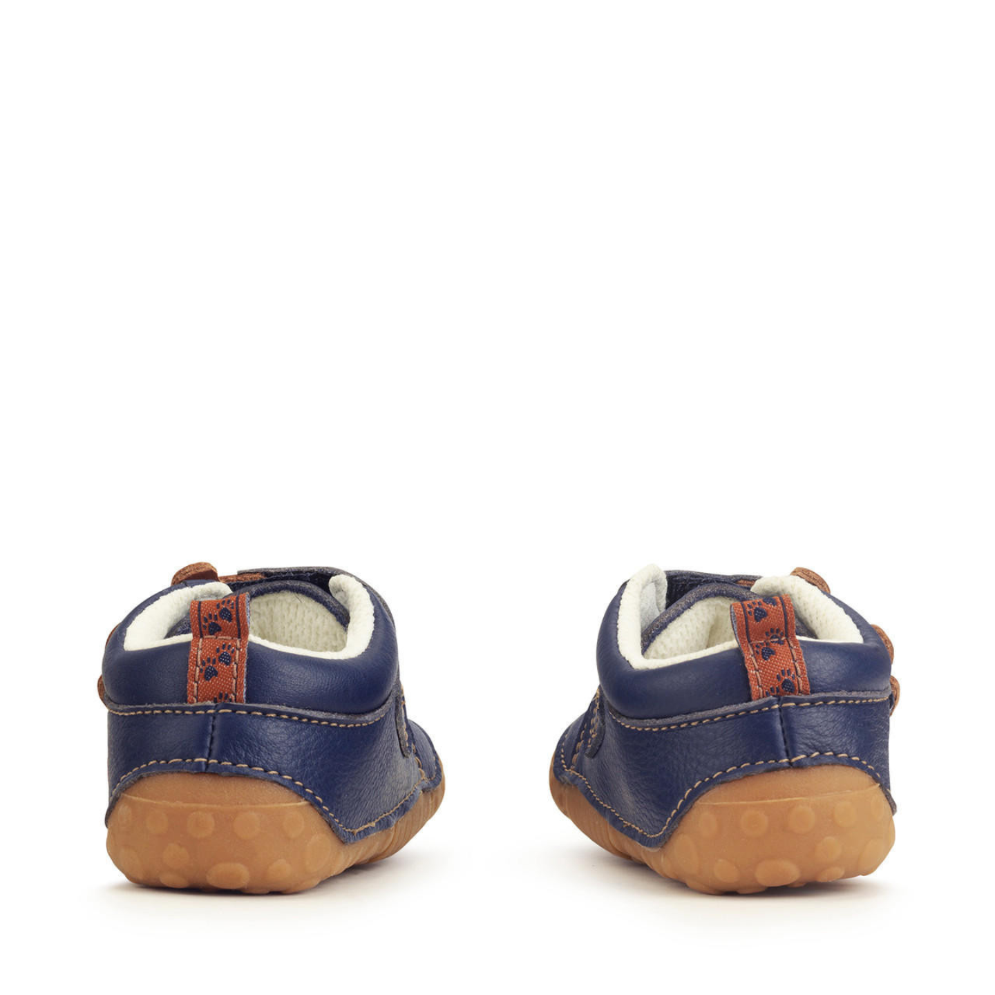 Start Rite Bear Hug French Navy Leather Rip Tape Pre Walker