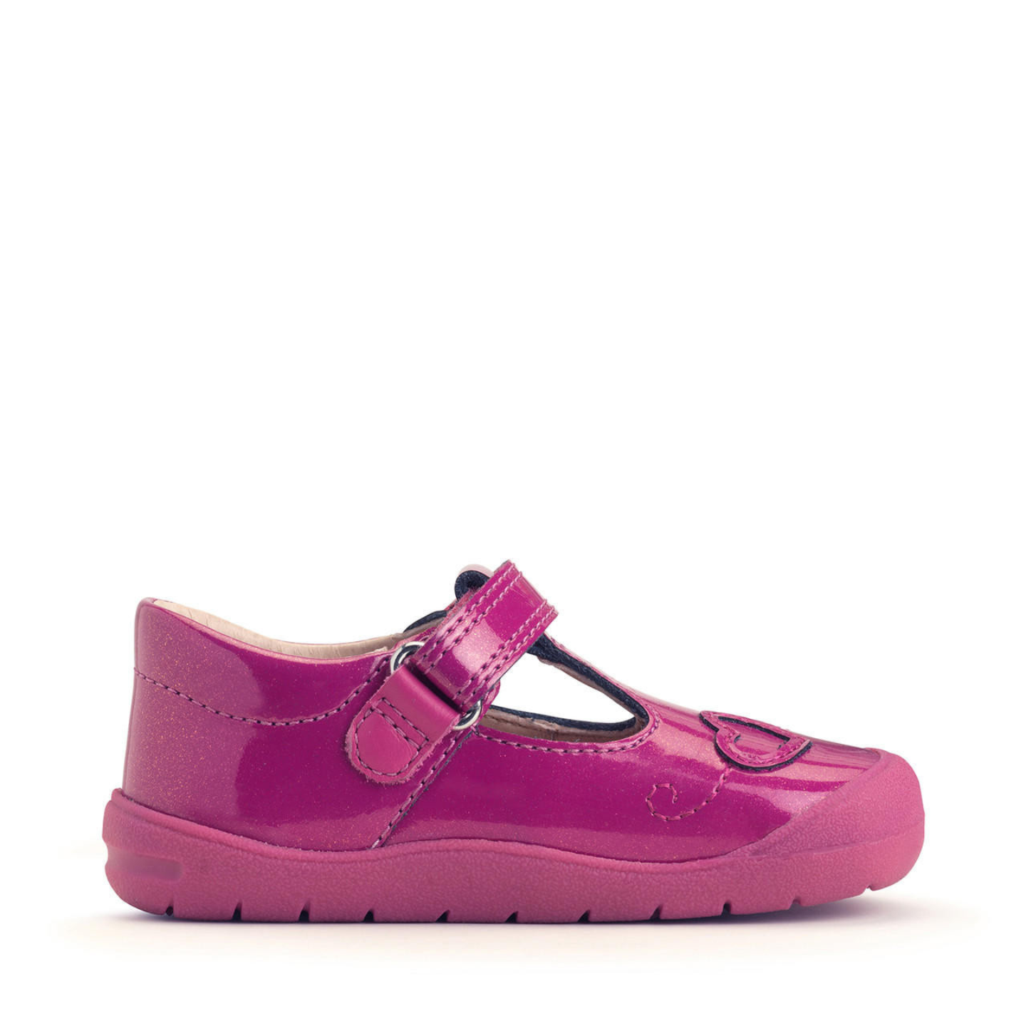 Start Rite Party Berry Patent Girls Rip Tape First Walking Shoe